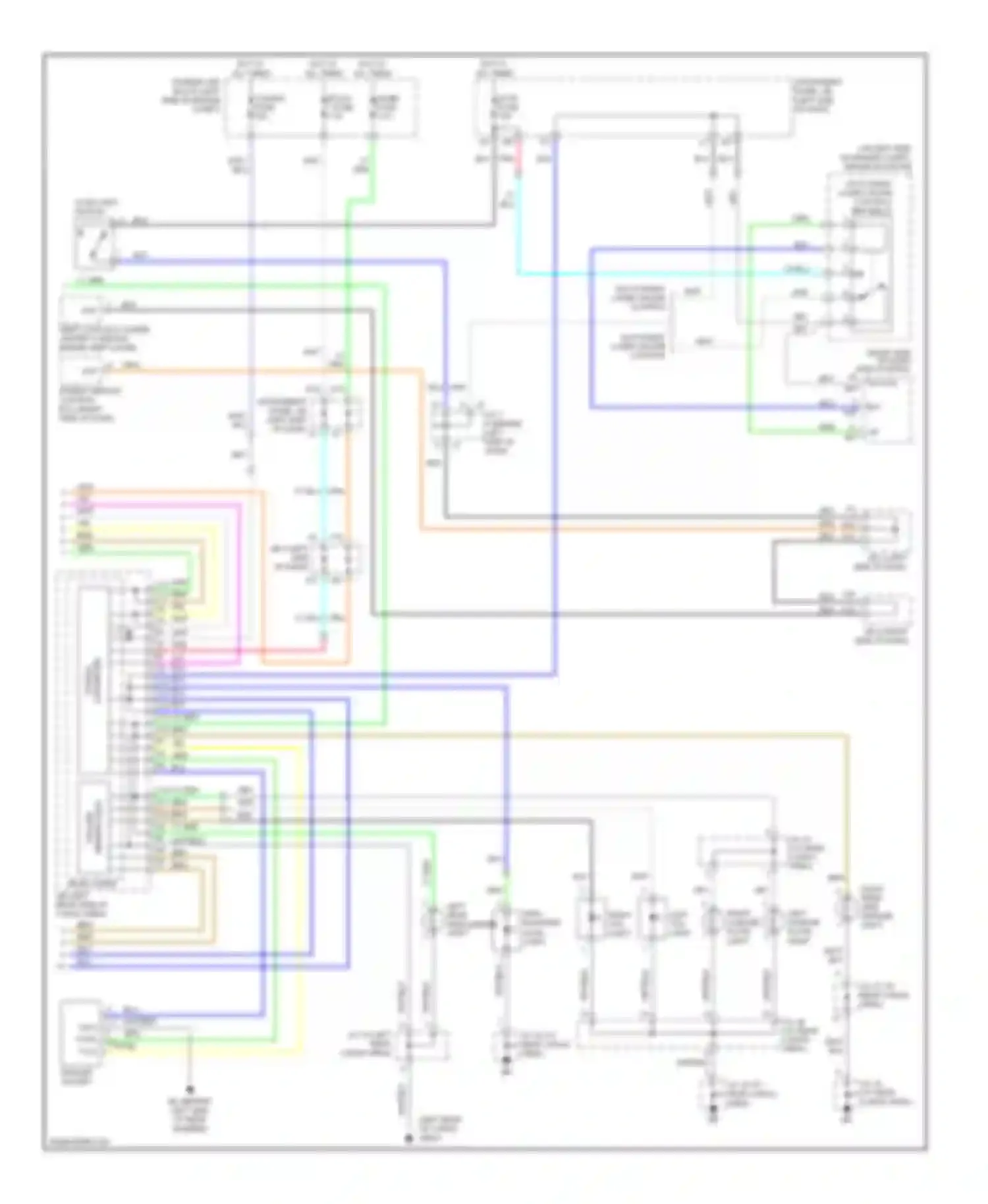 RX Lexus II facelift (2006-2009): Exterior lamps circuit (2 of 2)