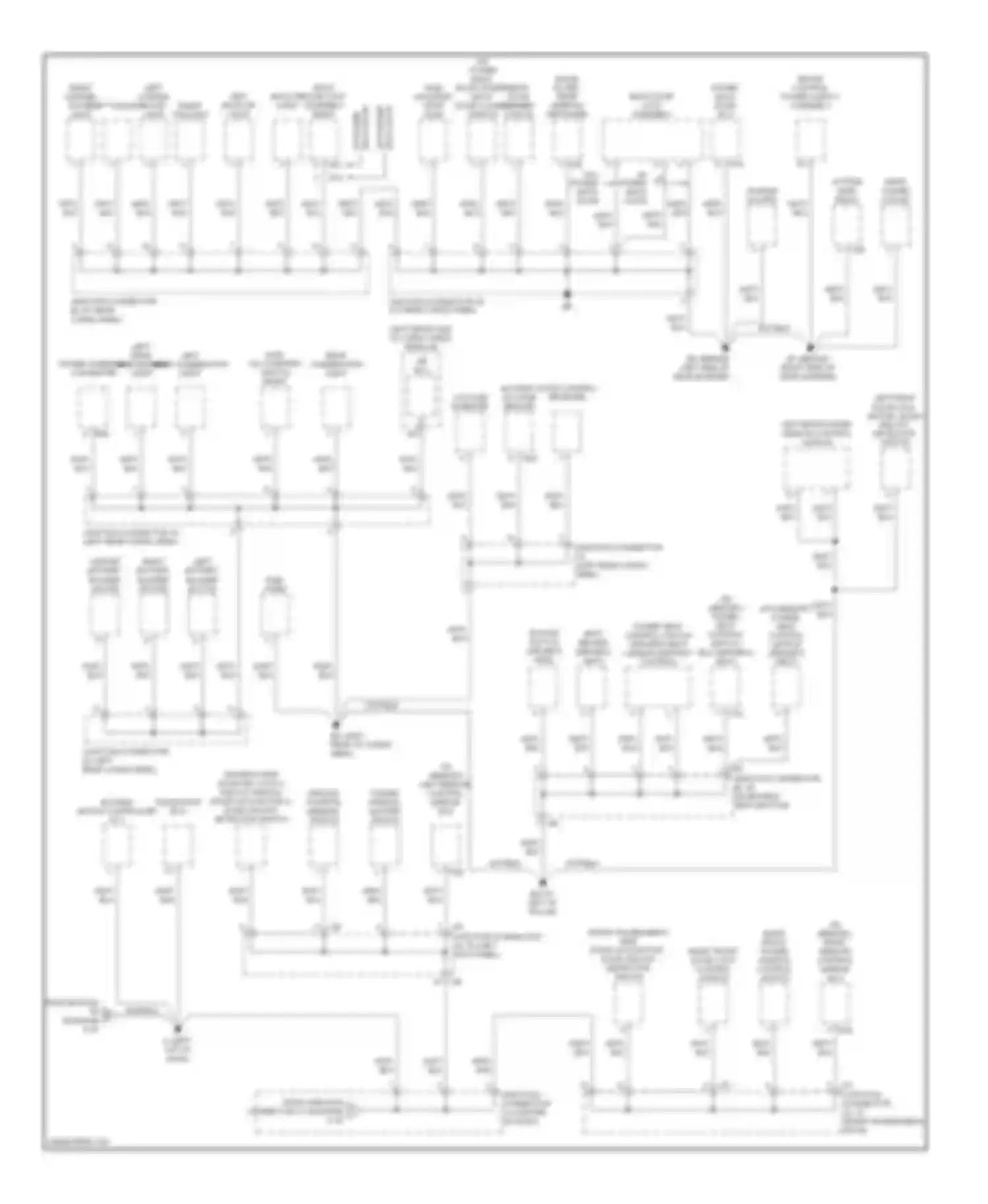 RX Lexus II facelift (2006-2009): Ground distribution circuit (2 of 4)