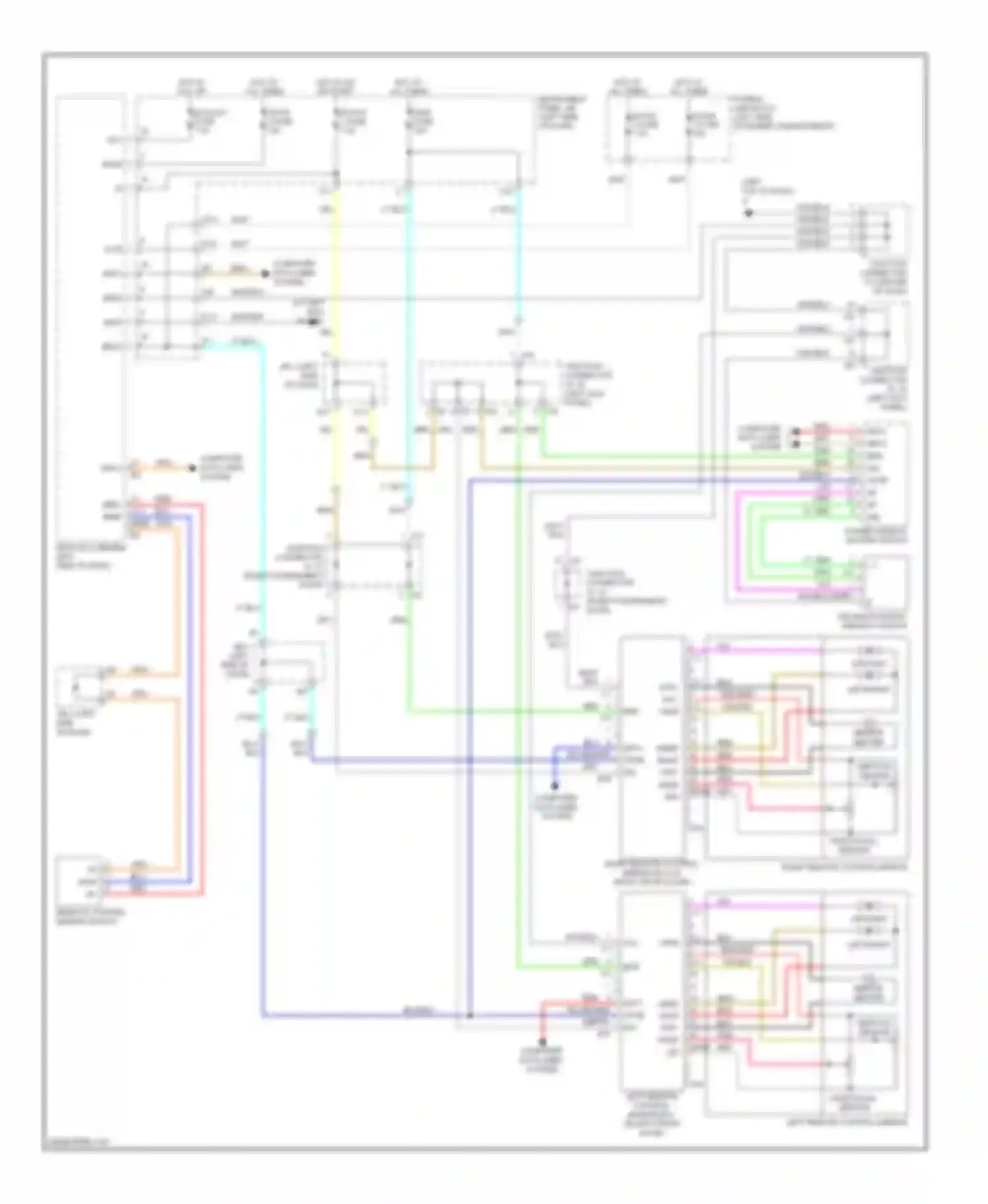 RX Lexus II facelift (2006-2009): Memory mirrors circuit