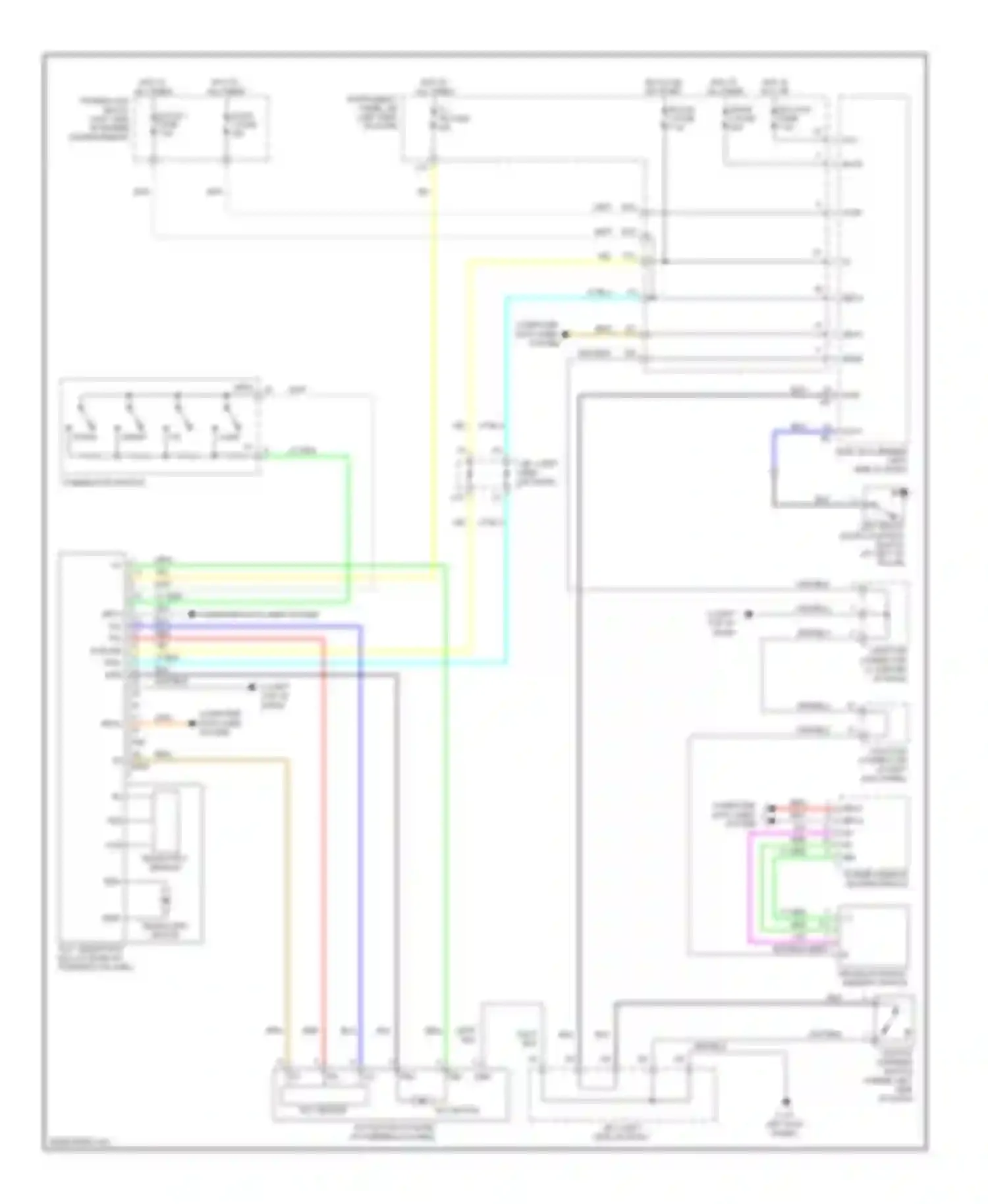 RX Lexus II facelift (2006-2009): Memory power tilt & power telescopic circuit