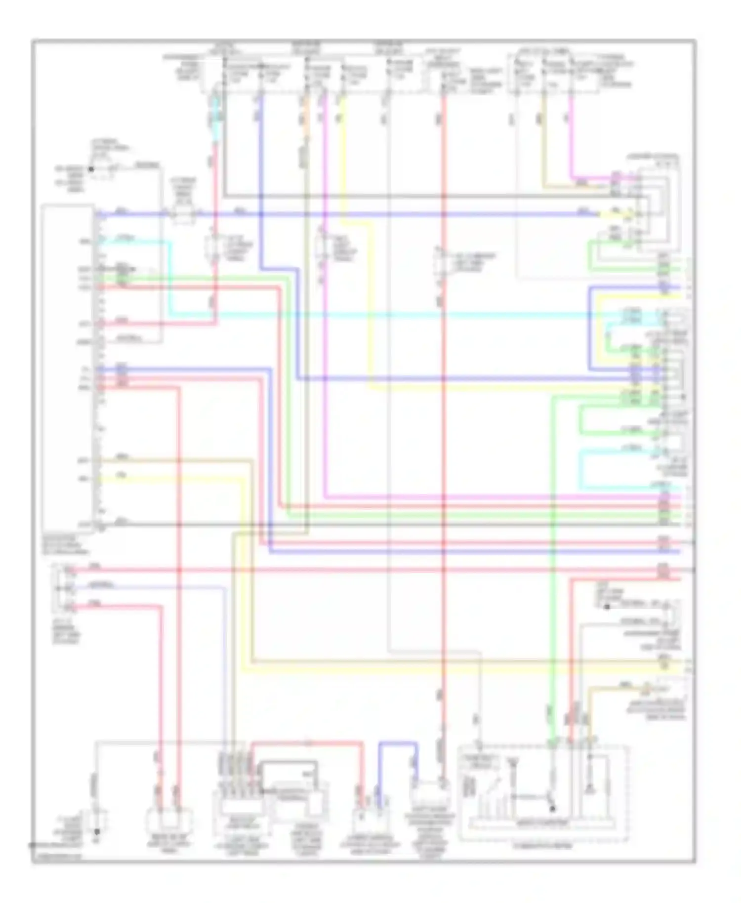 RX Lexus II facelift (2006-2009): Navigation circuit (1 of 2)