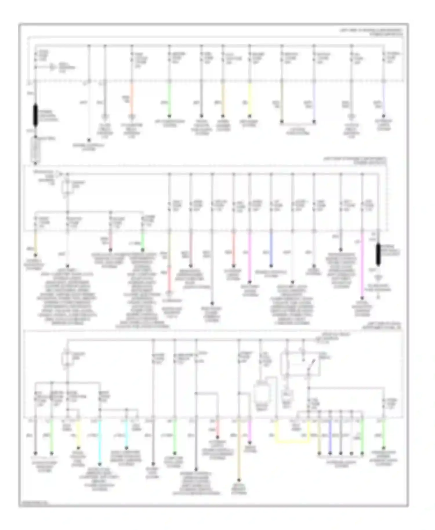 RX Lexus II facelift (2006-2009): Power distribution circuit (1 of 3)