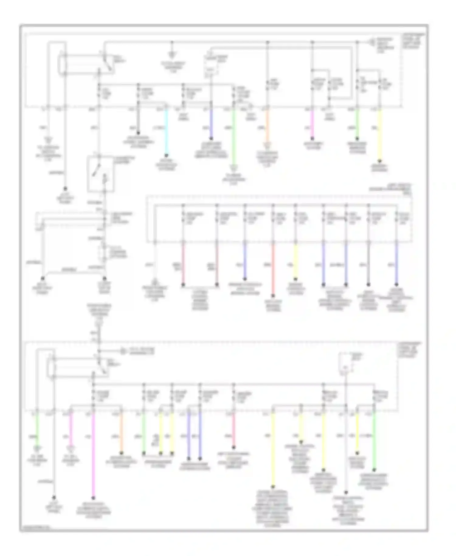 RX Lexus II facelift (2006-2009): Power distribution circuit (2 of 3)