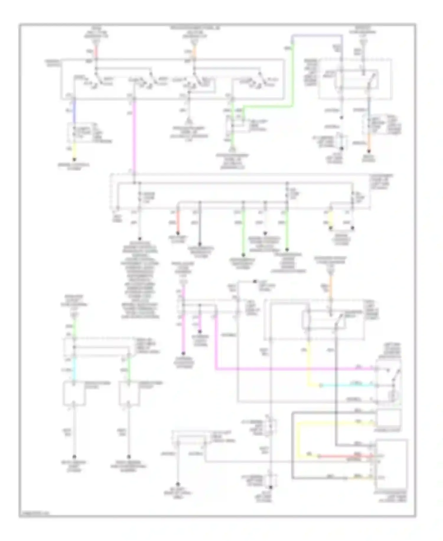 RX Lexus II facelift (2006-2009): Power distribution circuit (3 of 3)