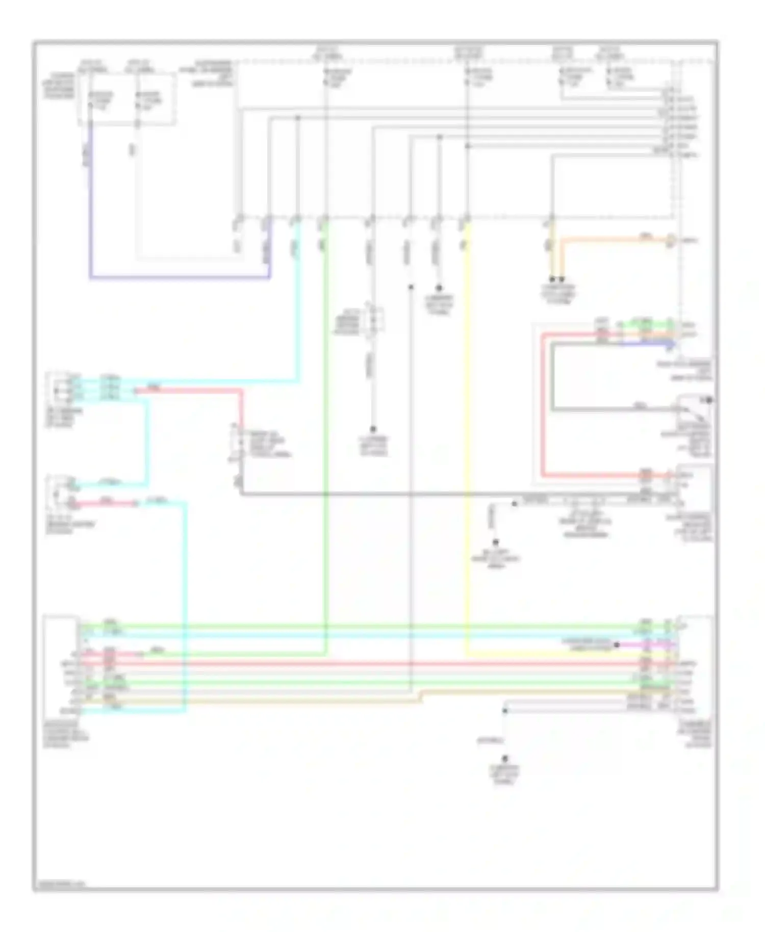 RX Lexus II facelift (2006-2009): Power top/sunroof circuit, multi-panel type