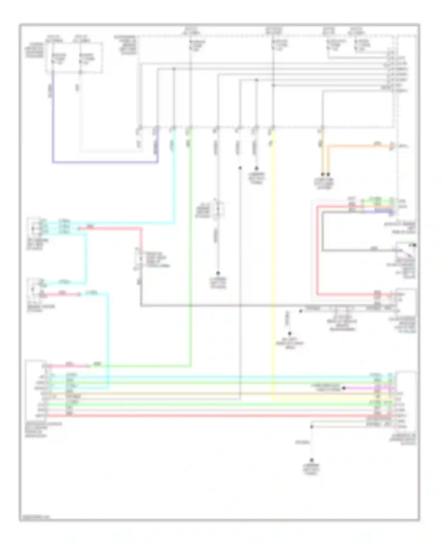 RX Lexus II facelift (2006-2009): Power top/sunroof circuit, normal type