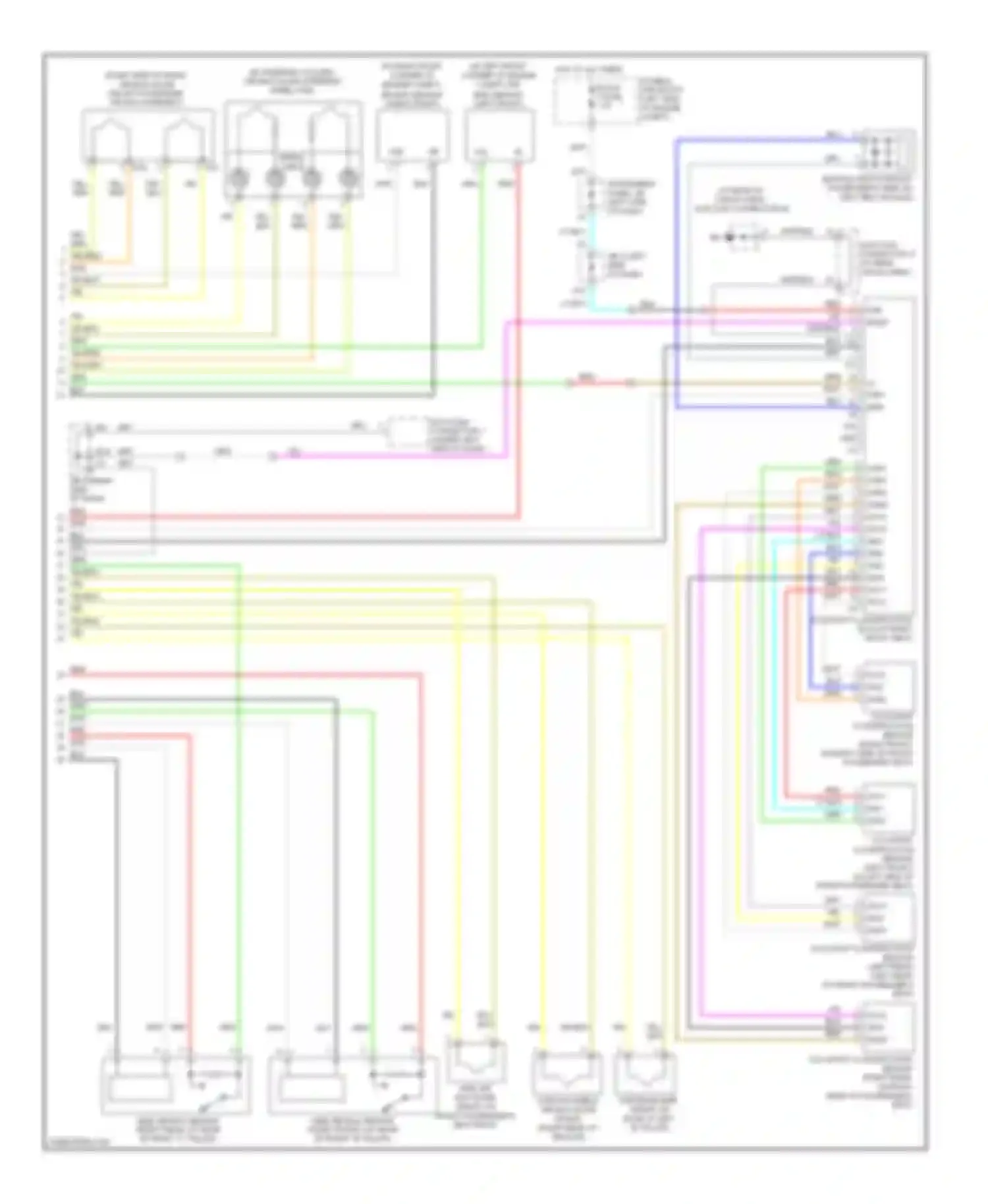 RX Lexus II facelift (2006-2009): Supplemental restraints circuit (2 of 2)