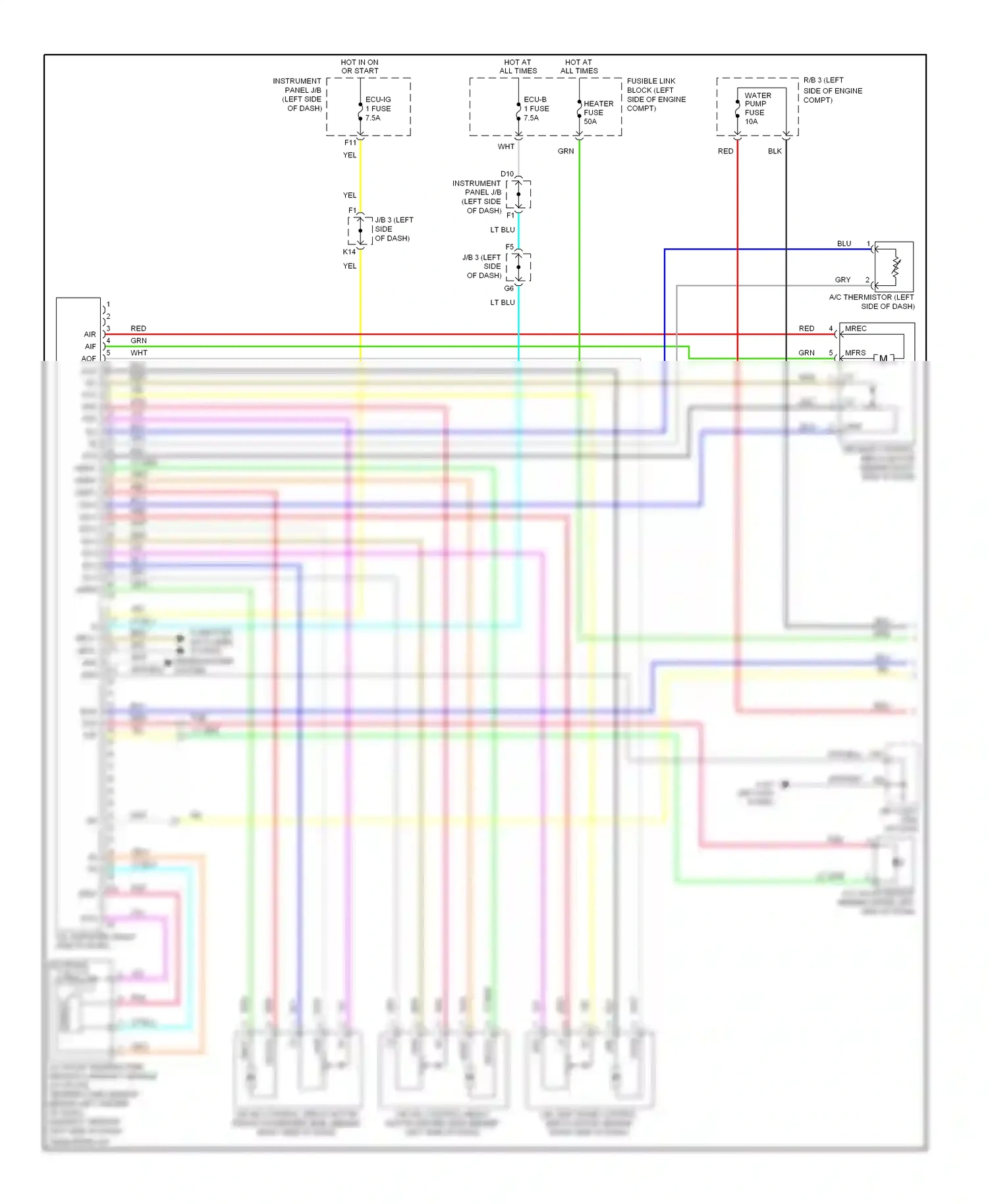 Wiring diagram blk for Lexus RX II facelift (2006-2009) (3 of 107)