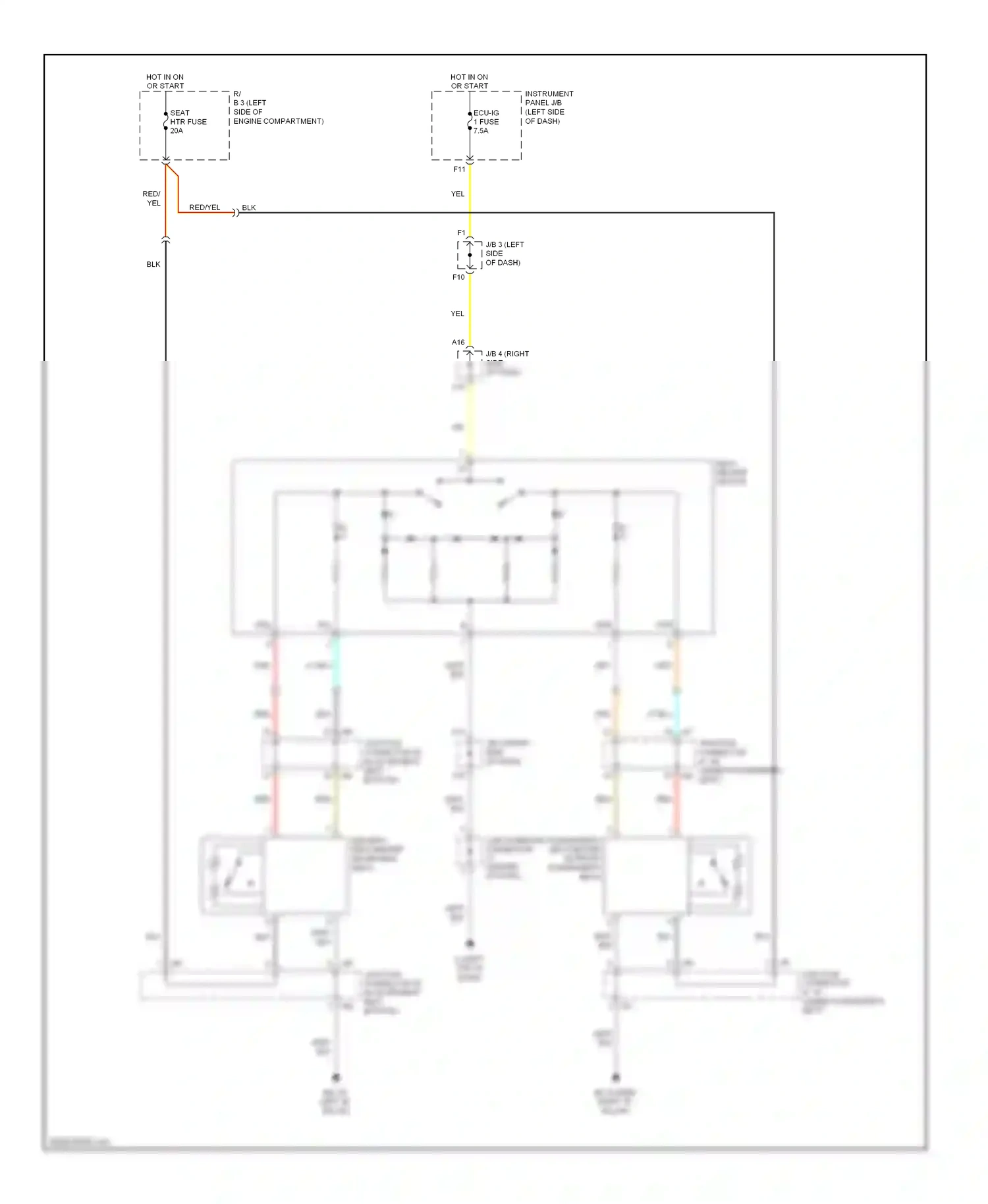 Wiring diagram blk for Lexus RX II facelift (2006-2009) (61 of 107)