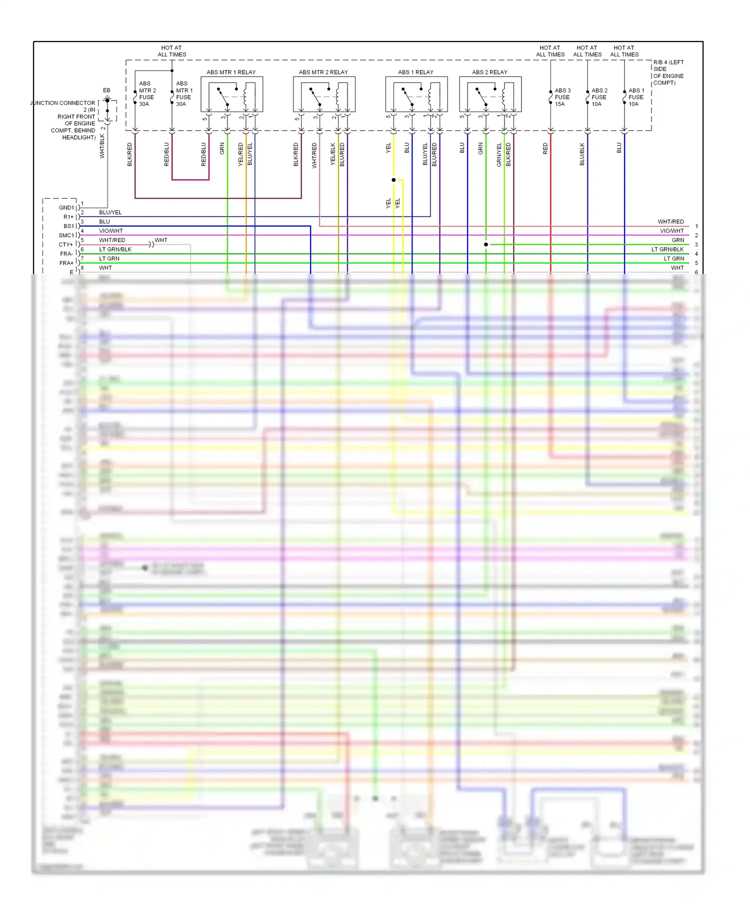 Wiring diagram blk/red for Lexus RX II facelift (2006-2009) (1 of 18)