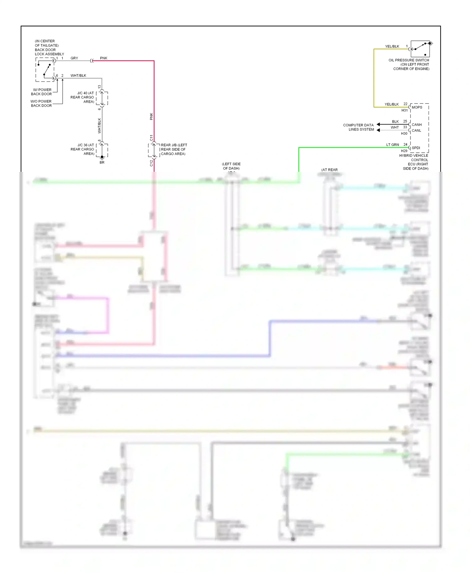 Wiring diagram blu for Lexus RX II facelift (2006-2009) (38 of 100)