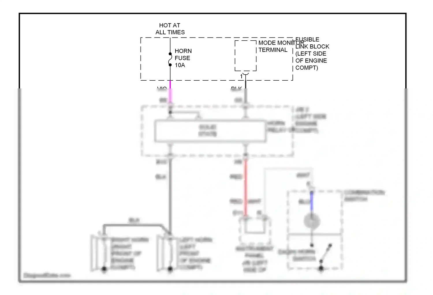 Wiring diagram blu for Lexus RX II facelift (2006-2009) (36 of 100)