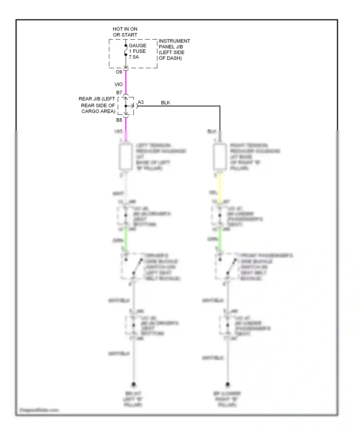 Wiring diagram grn for Lexus RX II facelift (2006-2009) (39 of 91)