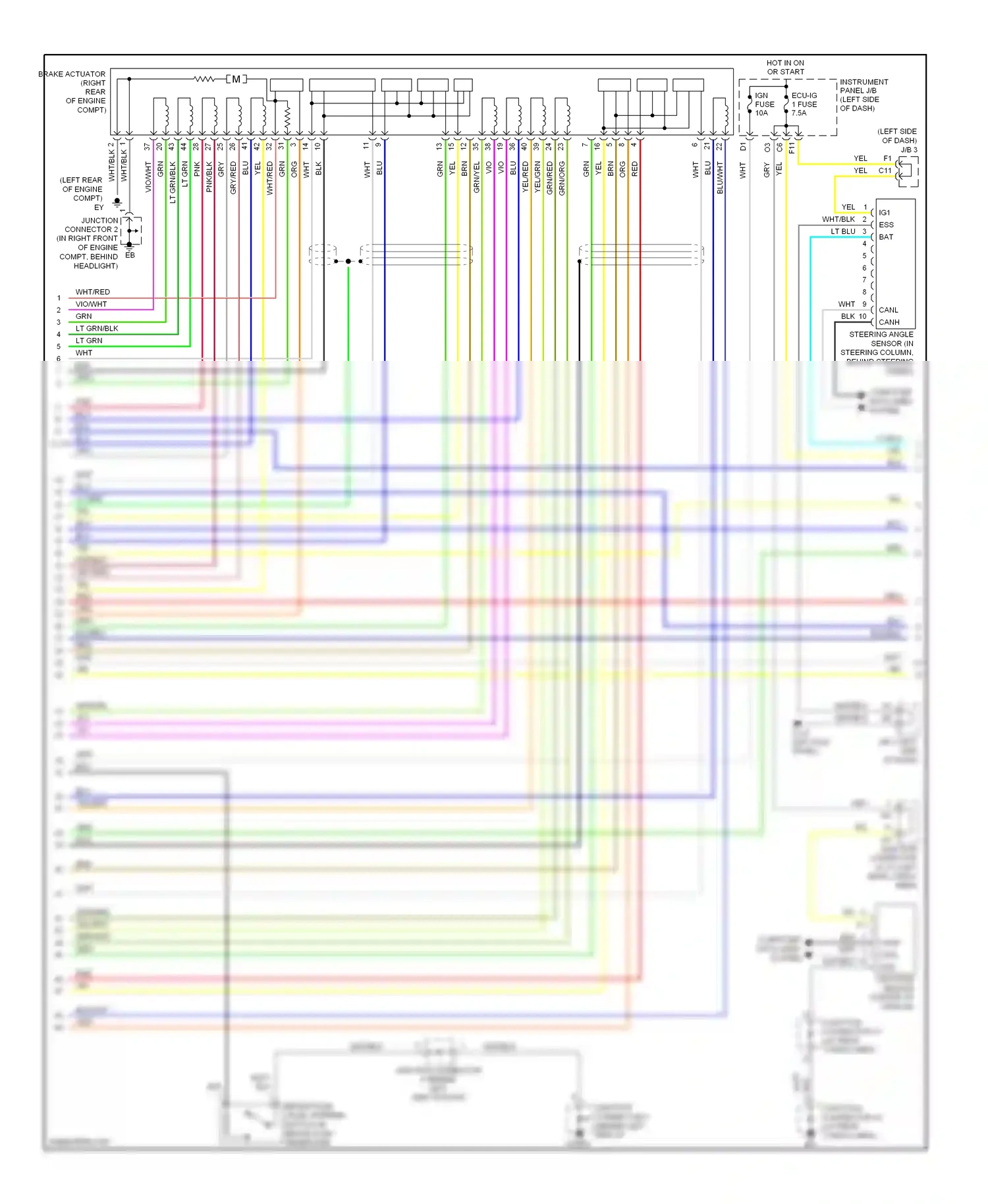 Wiring diagram grn/org for Lexus RX II facelift (2006-2009) (2 of 2)