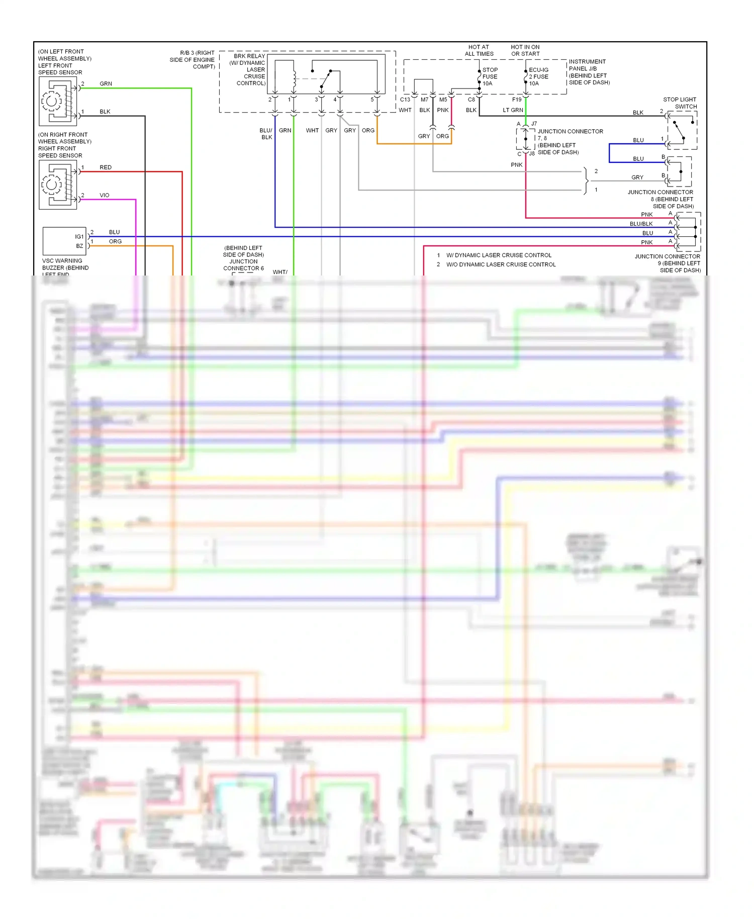 Wiring diagram lt blu for Lexus RX II facelift (2006-2009) (1 of 71)