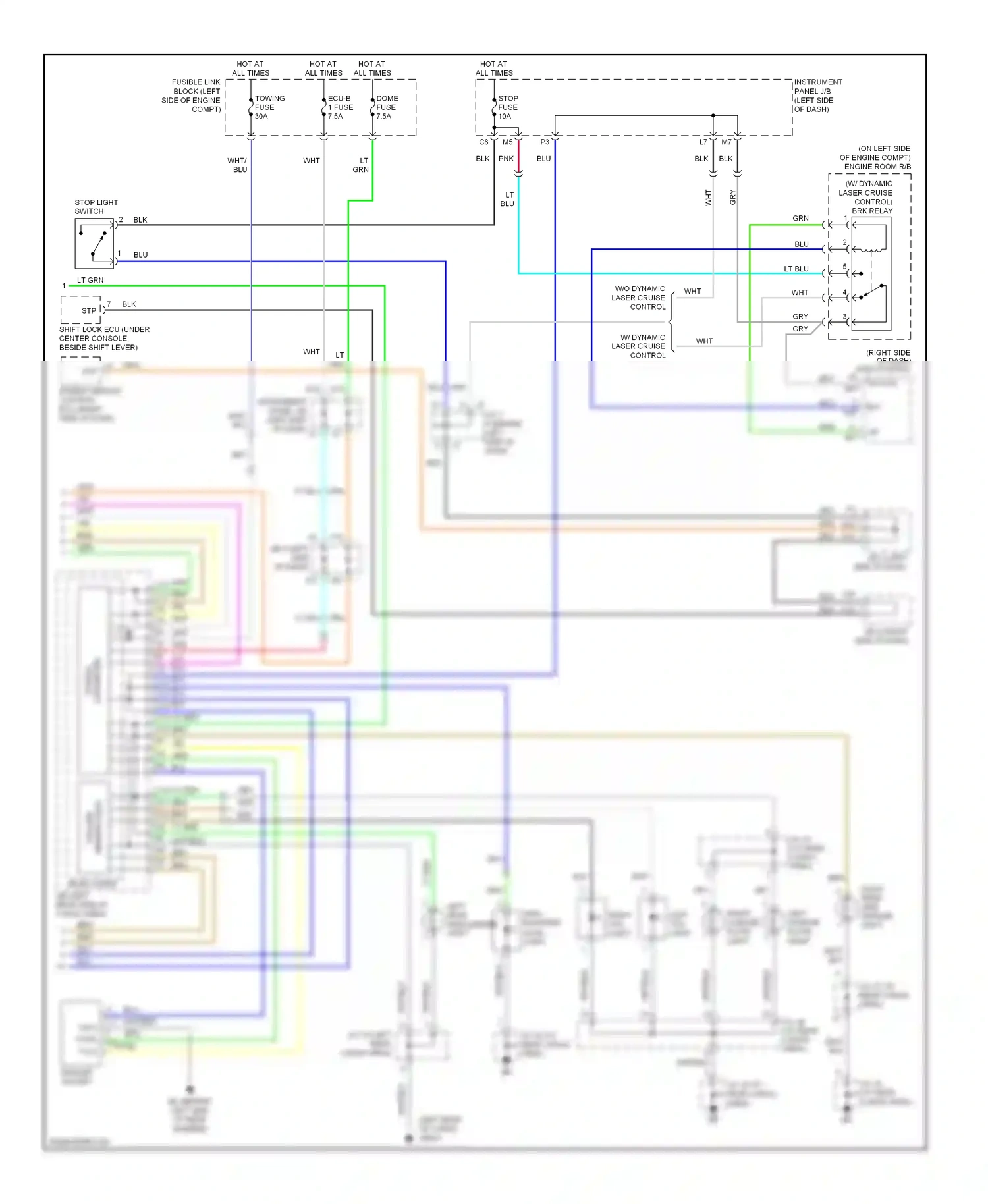 Wiring diagram lt grn for Lexus RX II facelift (2006-2009) (14 of 82)