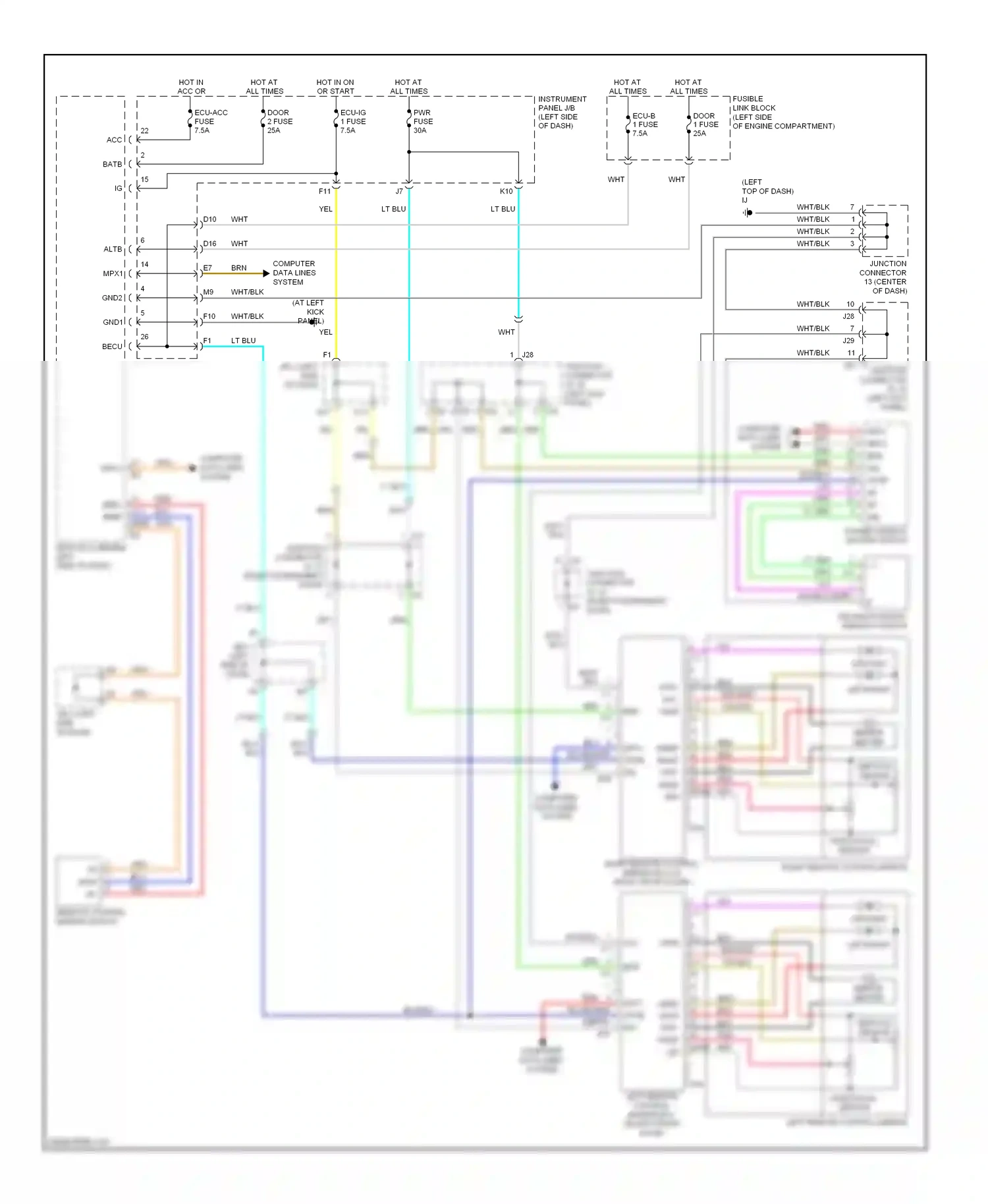 Wiring diagram lt grn for Lexus RX II facelift (2006-2009) (33 of 82)