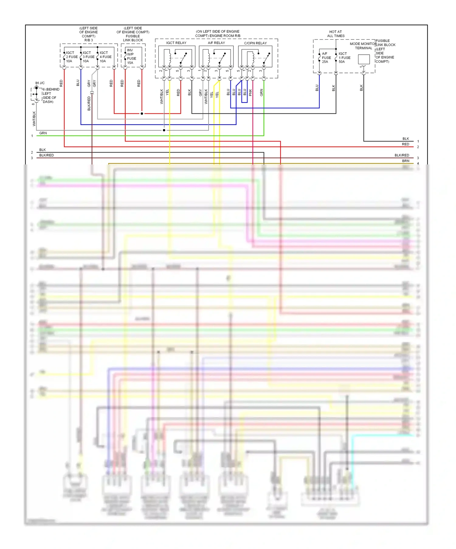 Wiring diagram nca for Lexus RX II facelift (2006-2009) (28 of 34)