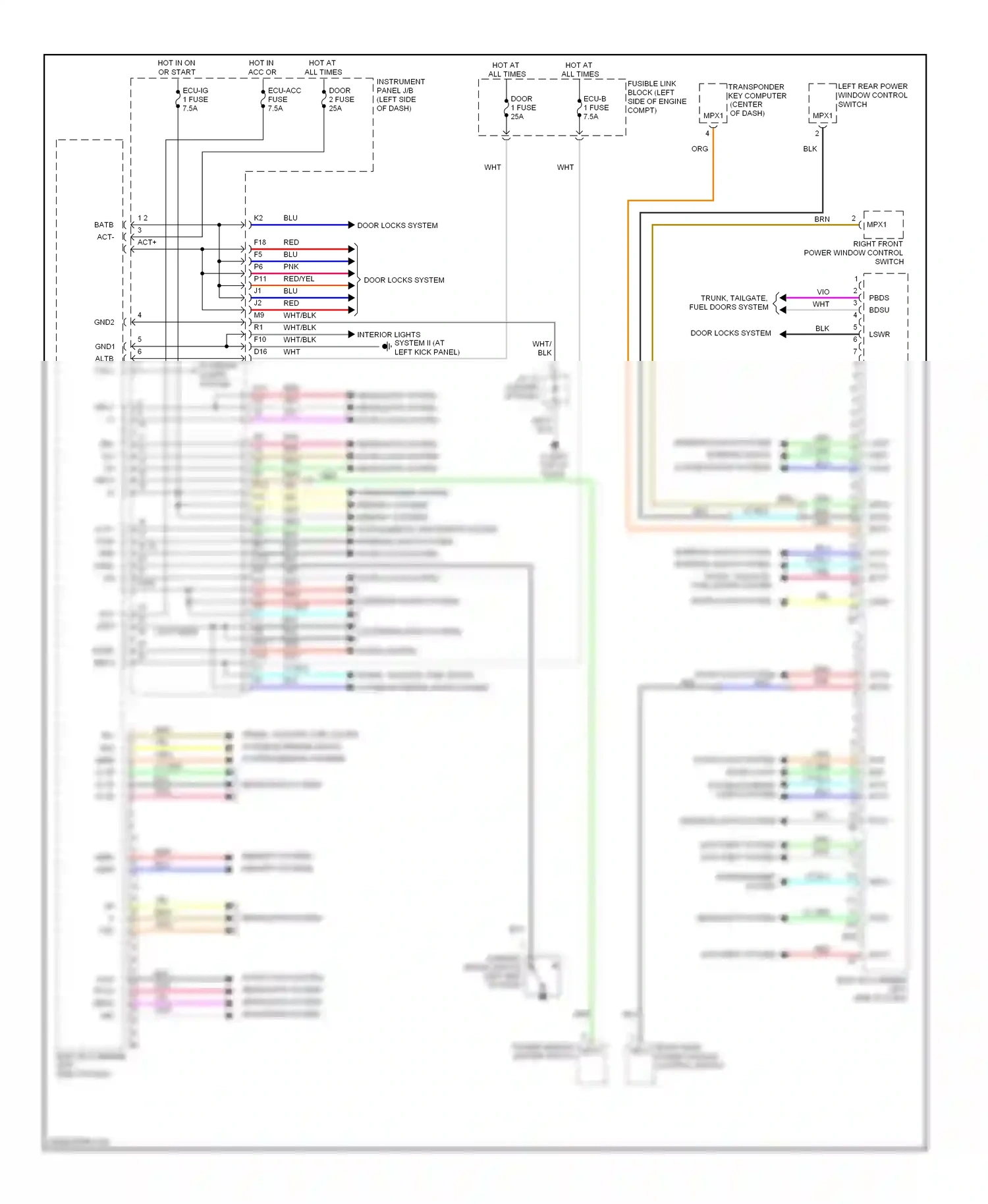 Wiring diagram prg rda dcyl dcty for Lexus RX II facelift (2006-2009) (1 of 1)