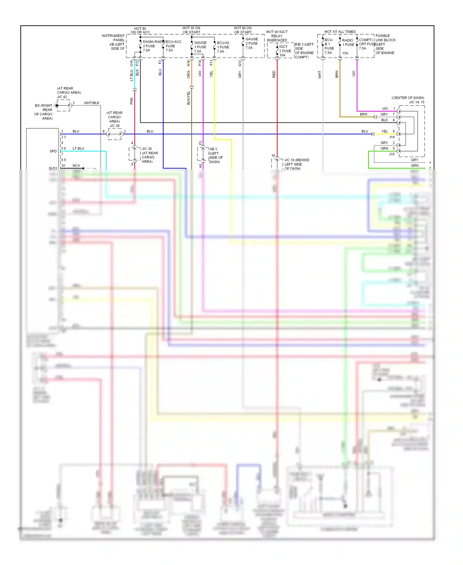 Wiring diagram red for Lexus RX II facelift (2006-2009) (81 of 93)