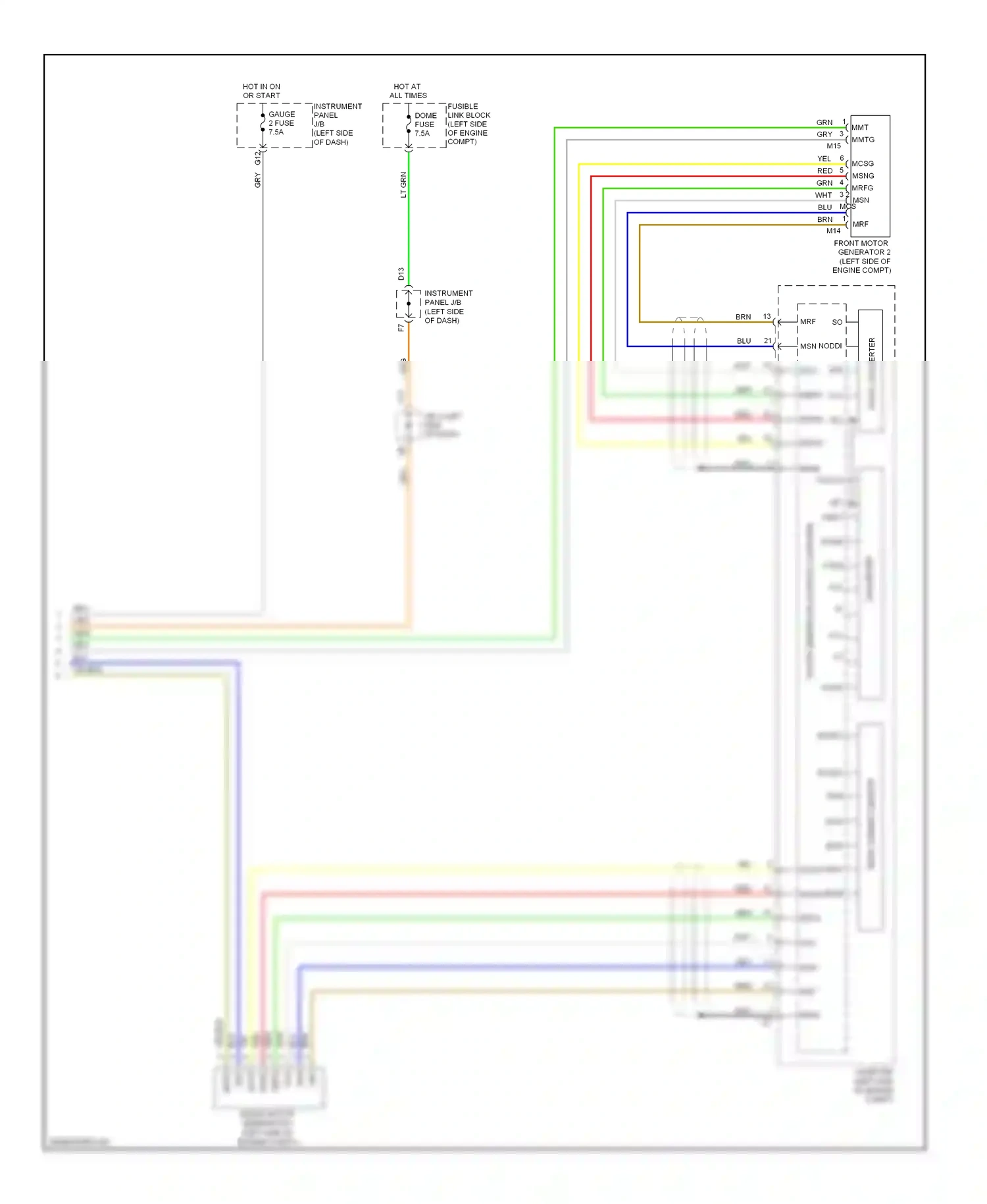 Wiring diagram red for Lexus RX II facelift (2006-2009) (93 of 93)