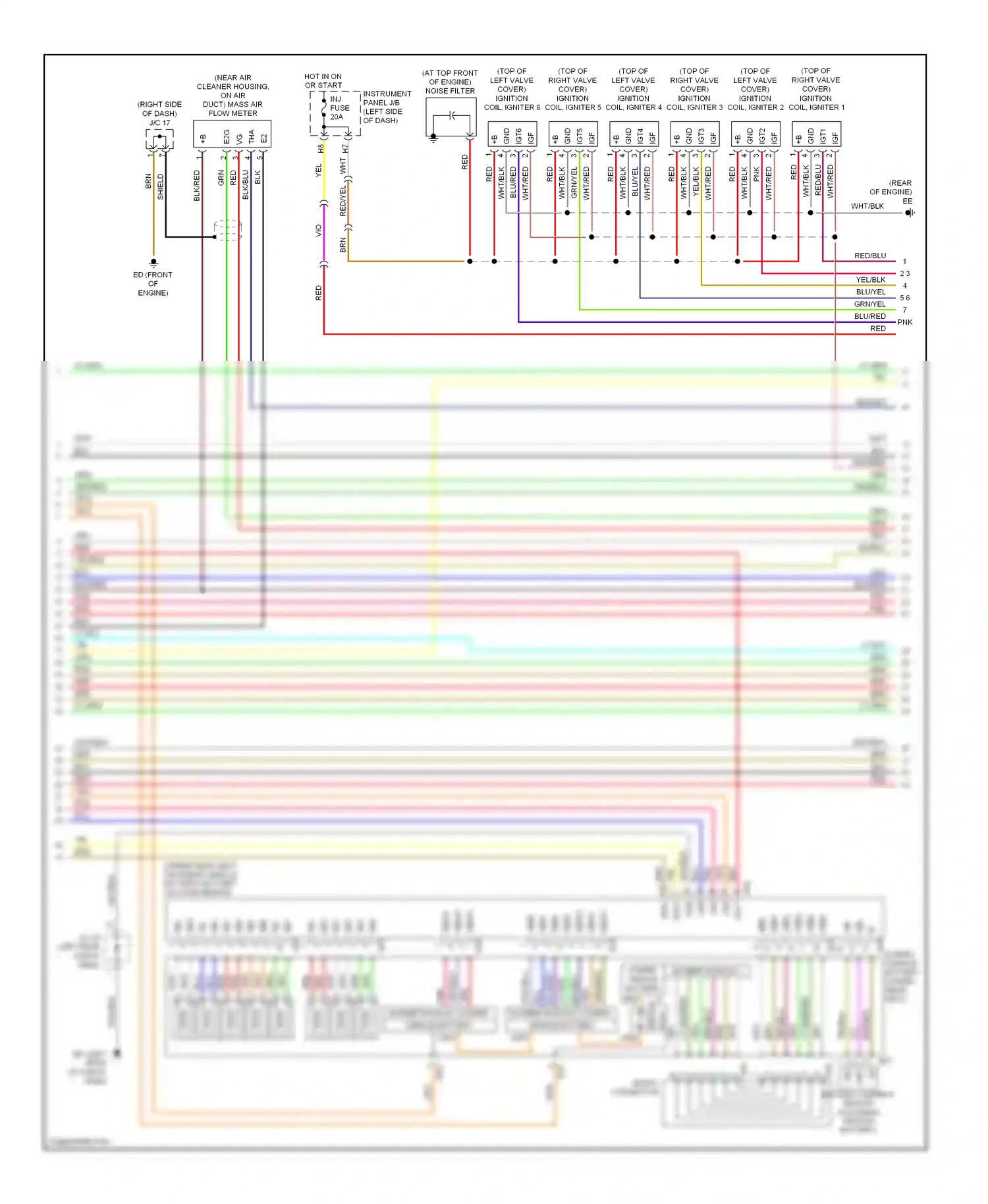 Wiring diagram red/yel for Lexus RX II facelift (2006-2009) (15 of 15)
