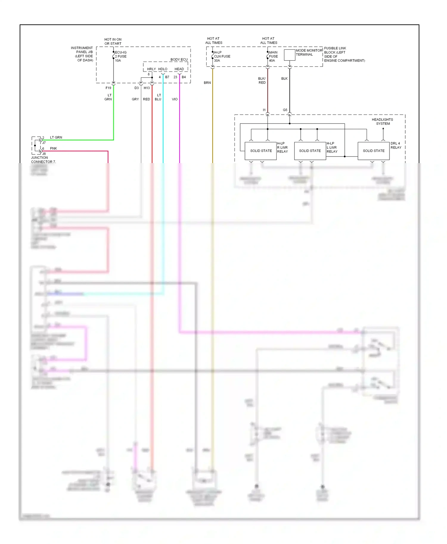 Wiring diagram vio for Lexus RX II facelift (2006-2009) (63 of 87)