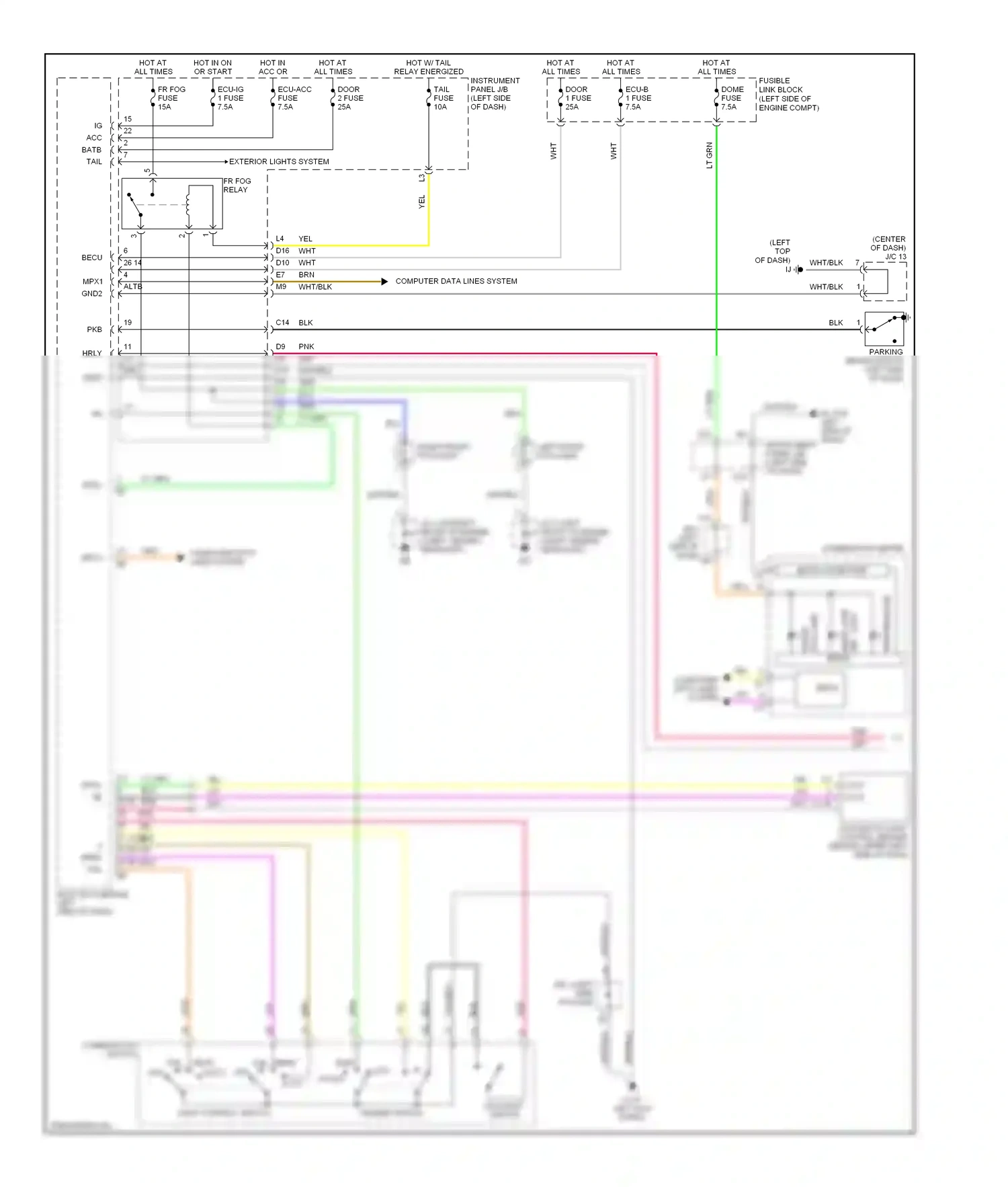 Wiring diagram wht for Lexus RX II facelift (2006-2009) (35 of 107)