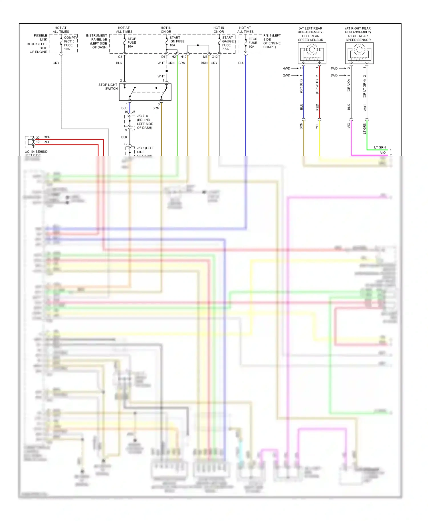 Wiring diagram wht for Lexus RX II facelift (2006-2009) (12 of 107)