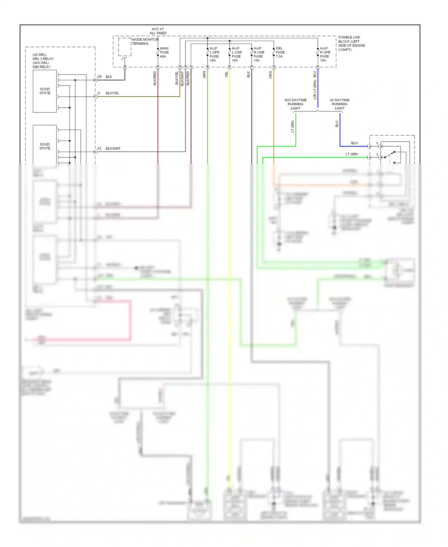 Wiring diagram wht for Lexus RX II facelift (2006-2009) (36 of 107)