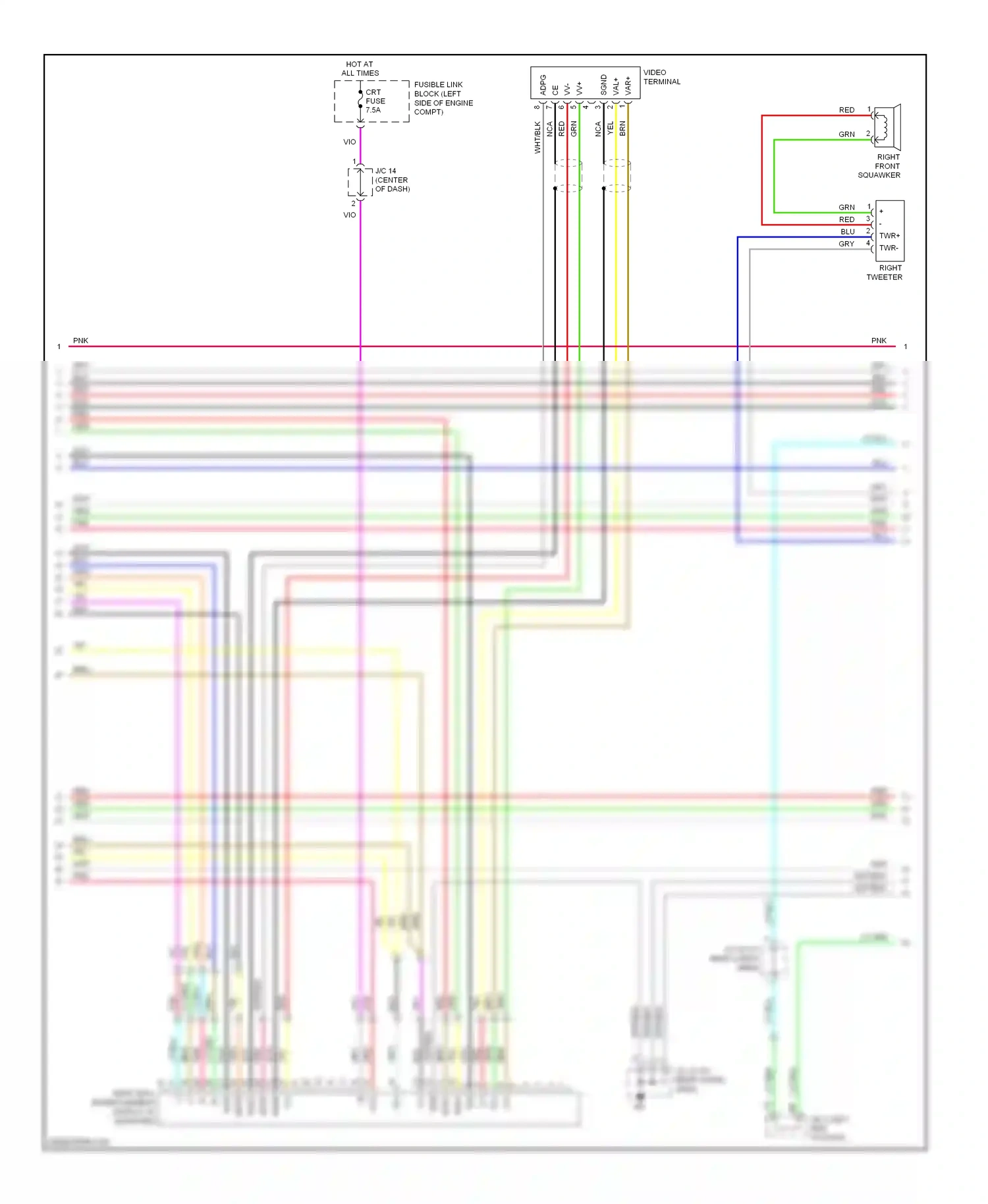 Wiring diagram wht for Lexus RX II facelift (2006-2009) (66 of 107)