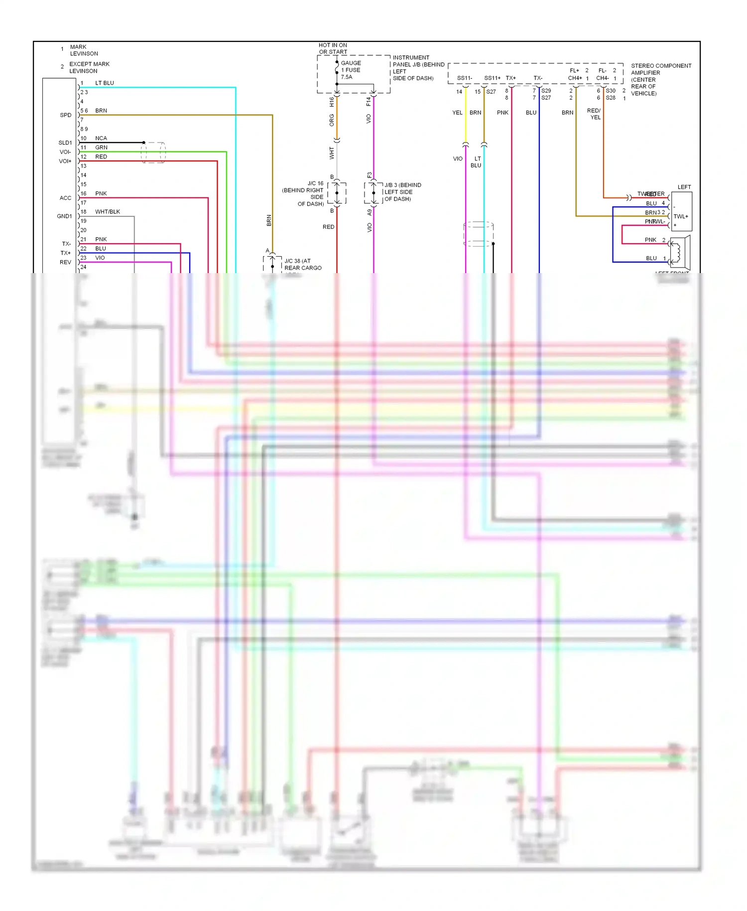 Wiring diagram wht/blk for Lexus RX II facelift (2006-2009) (46 of 99)