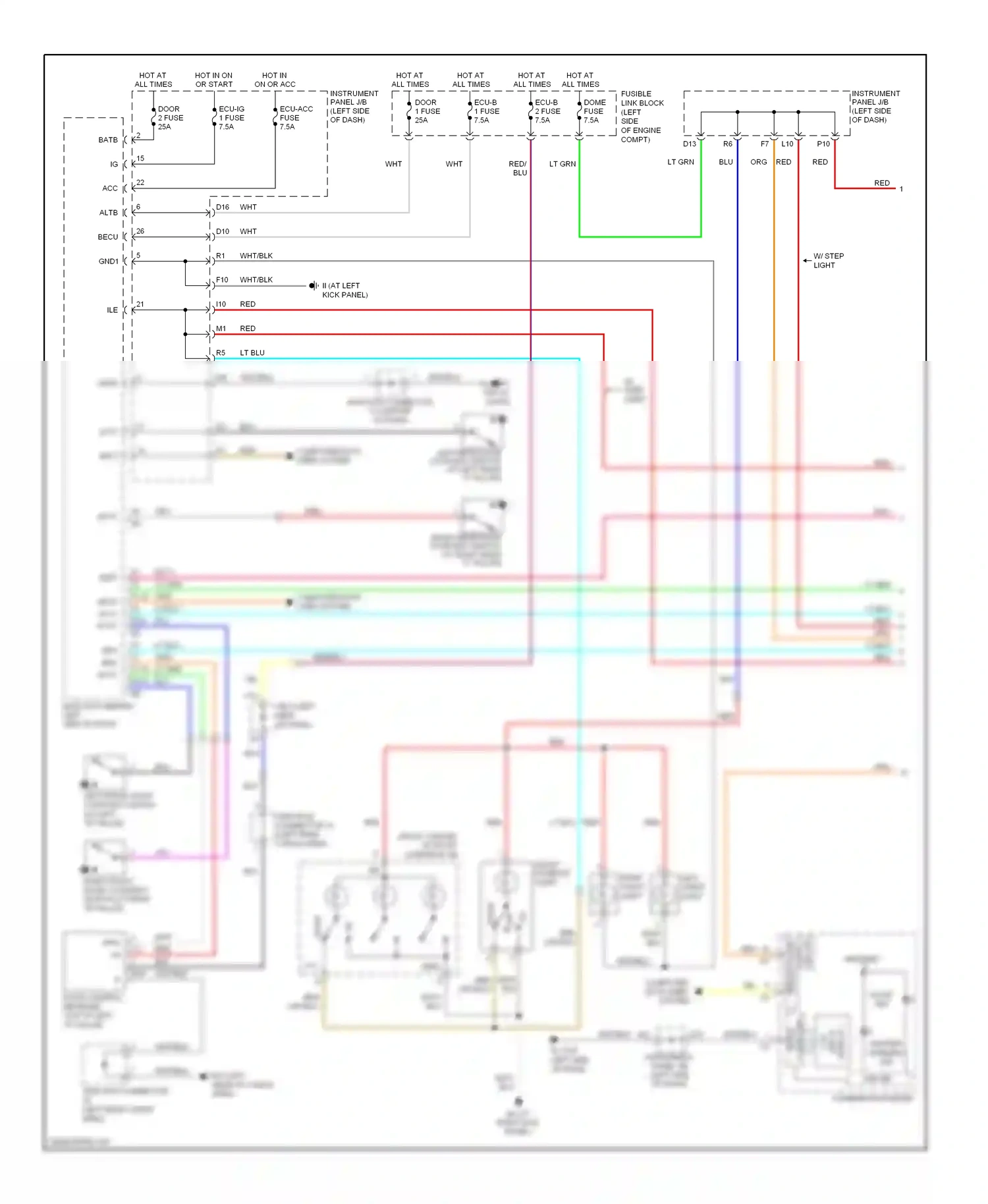 Wiring diagram wht/blk for Lexus RX II facelift (2006-2009) (41 of 99)