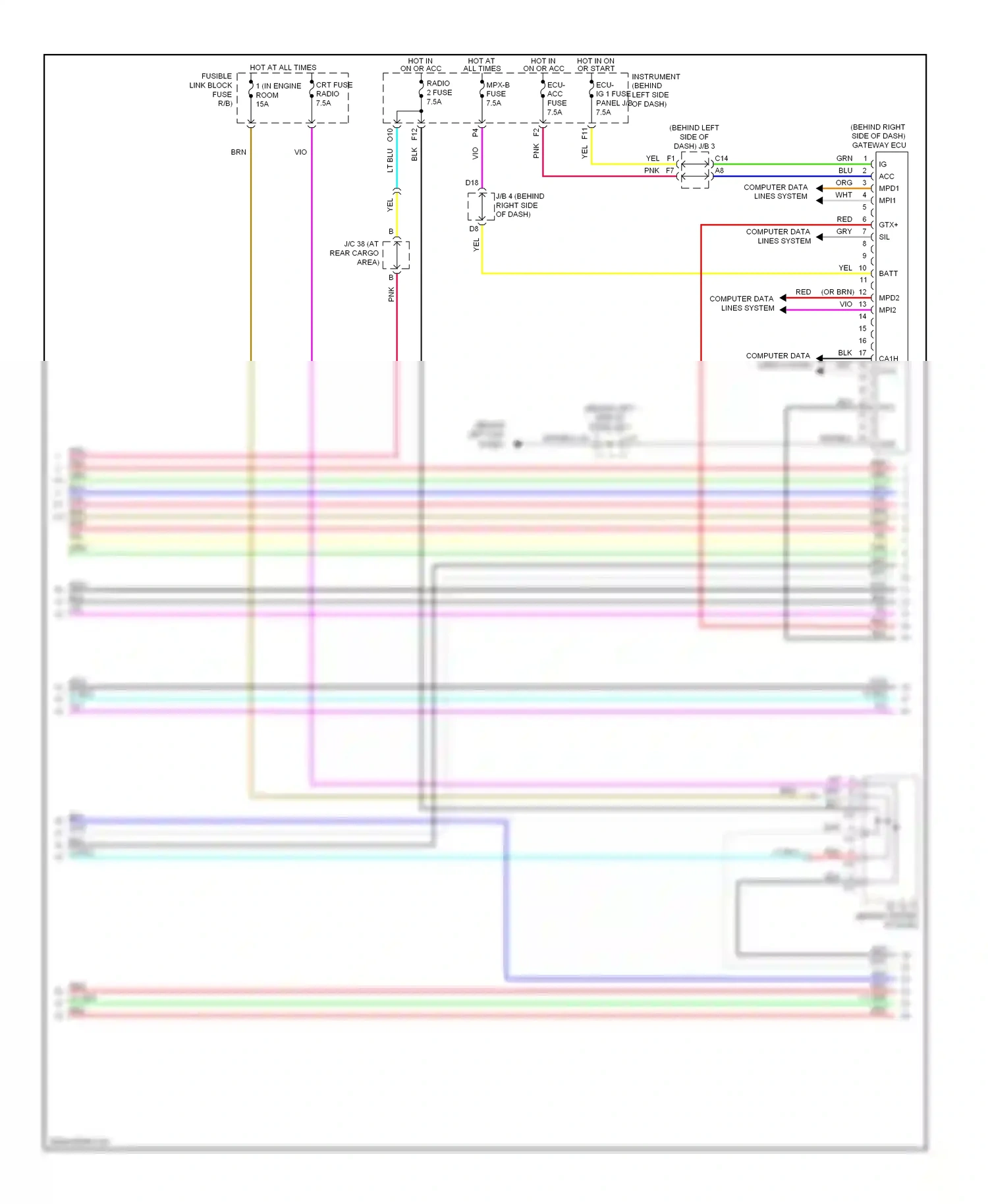 Wiring diagram wht/blk for Lexus RX II facelift (2006-2009) (47 of 99)
