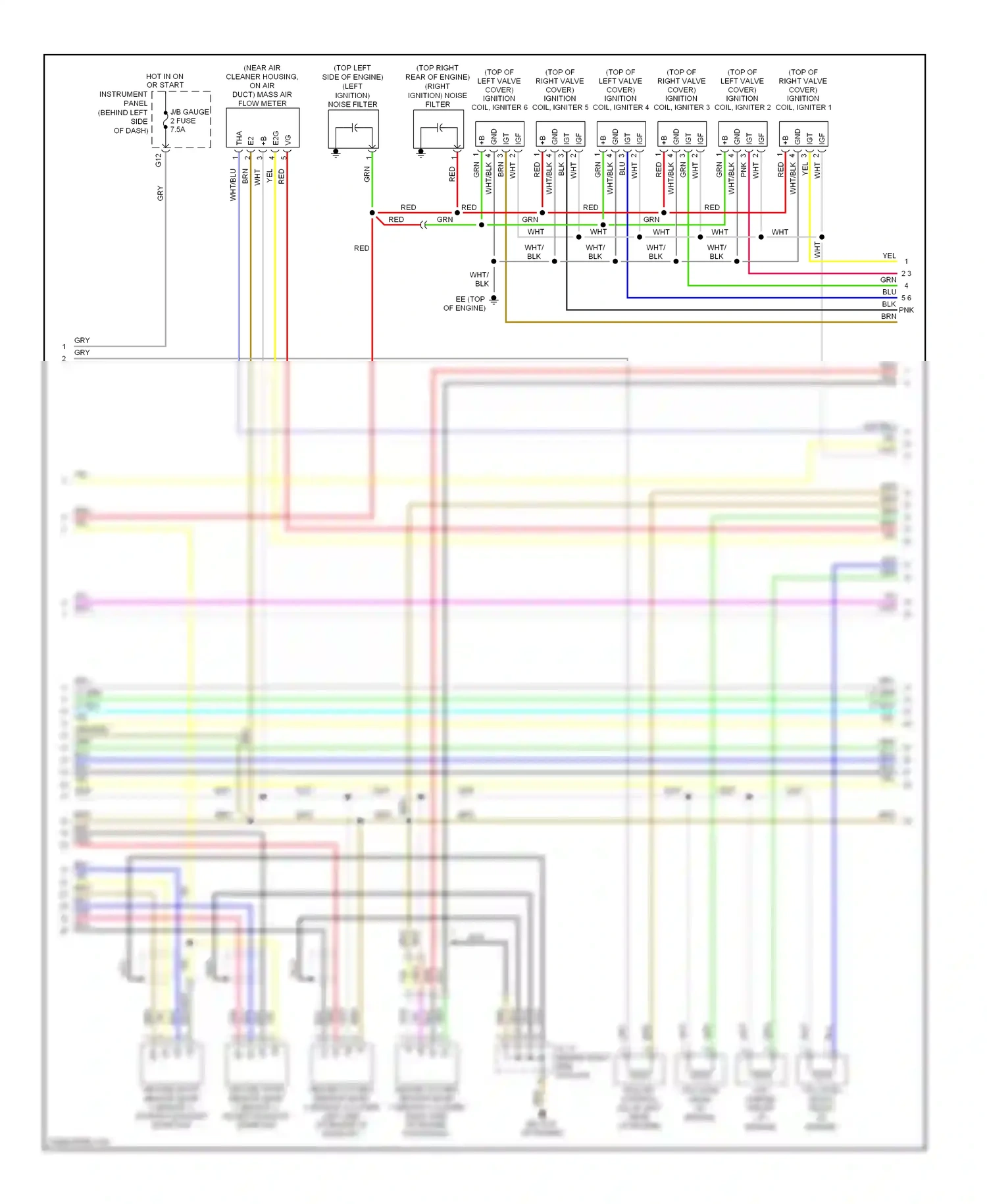 Wiring diagram wht/blu for Lexus RX II facelift (2006-2009) (9 of 17)