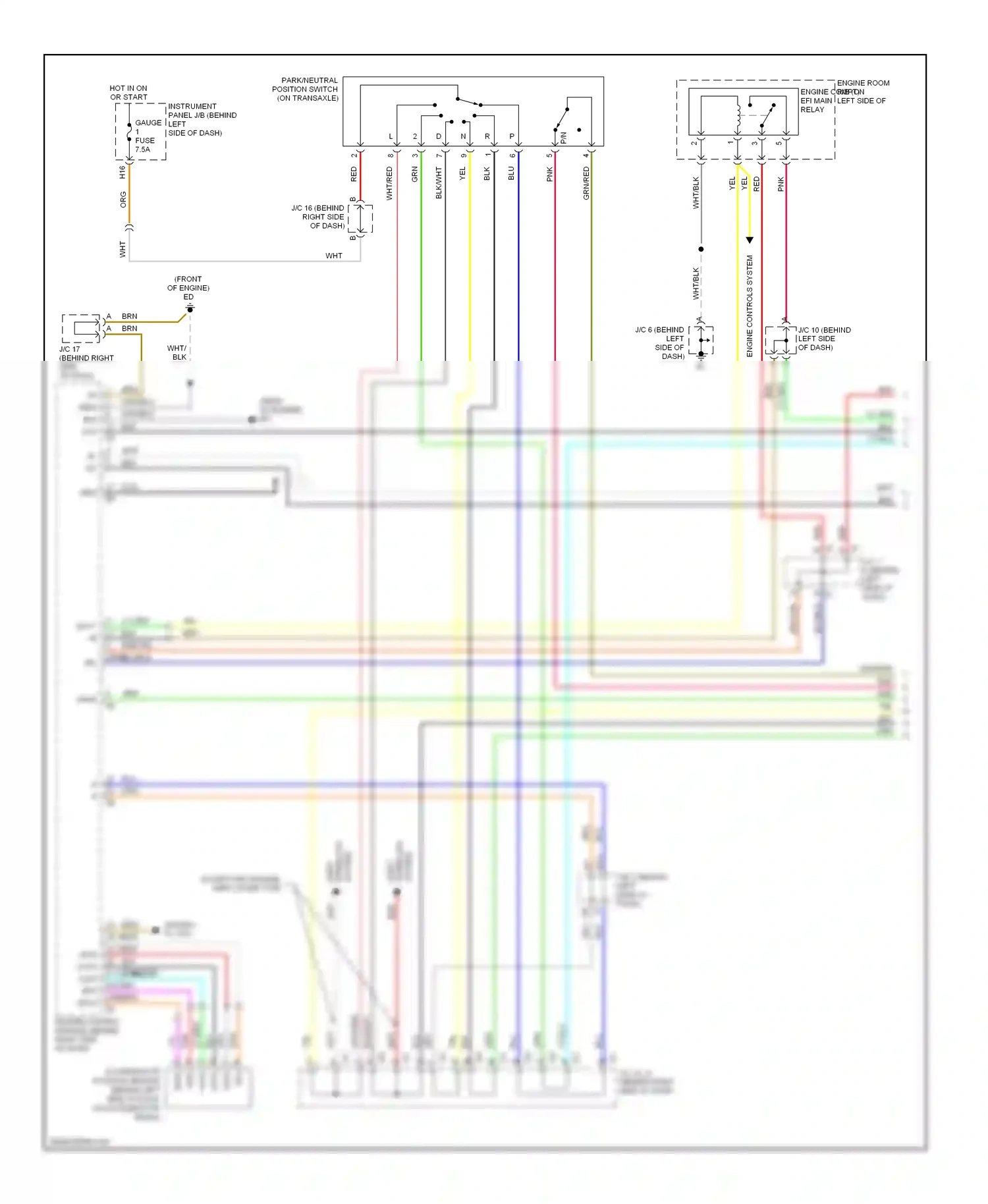 Wiring diagram wht/red for Lexus RX II facelift (2006-2009) (4 of 15)