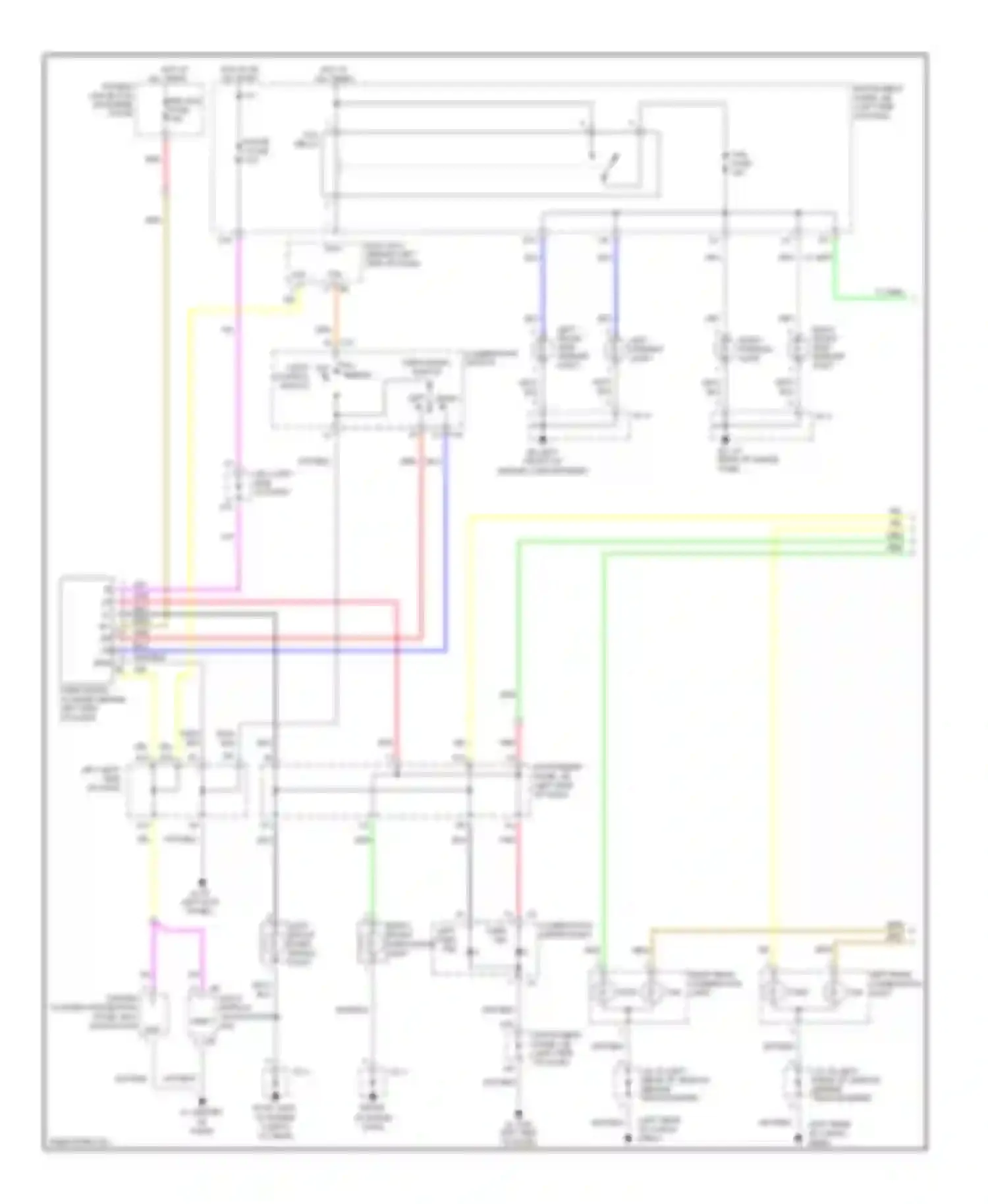 RX Lexus II (2003-2006): Exterior lamps circuit (1 of 2)