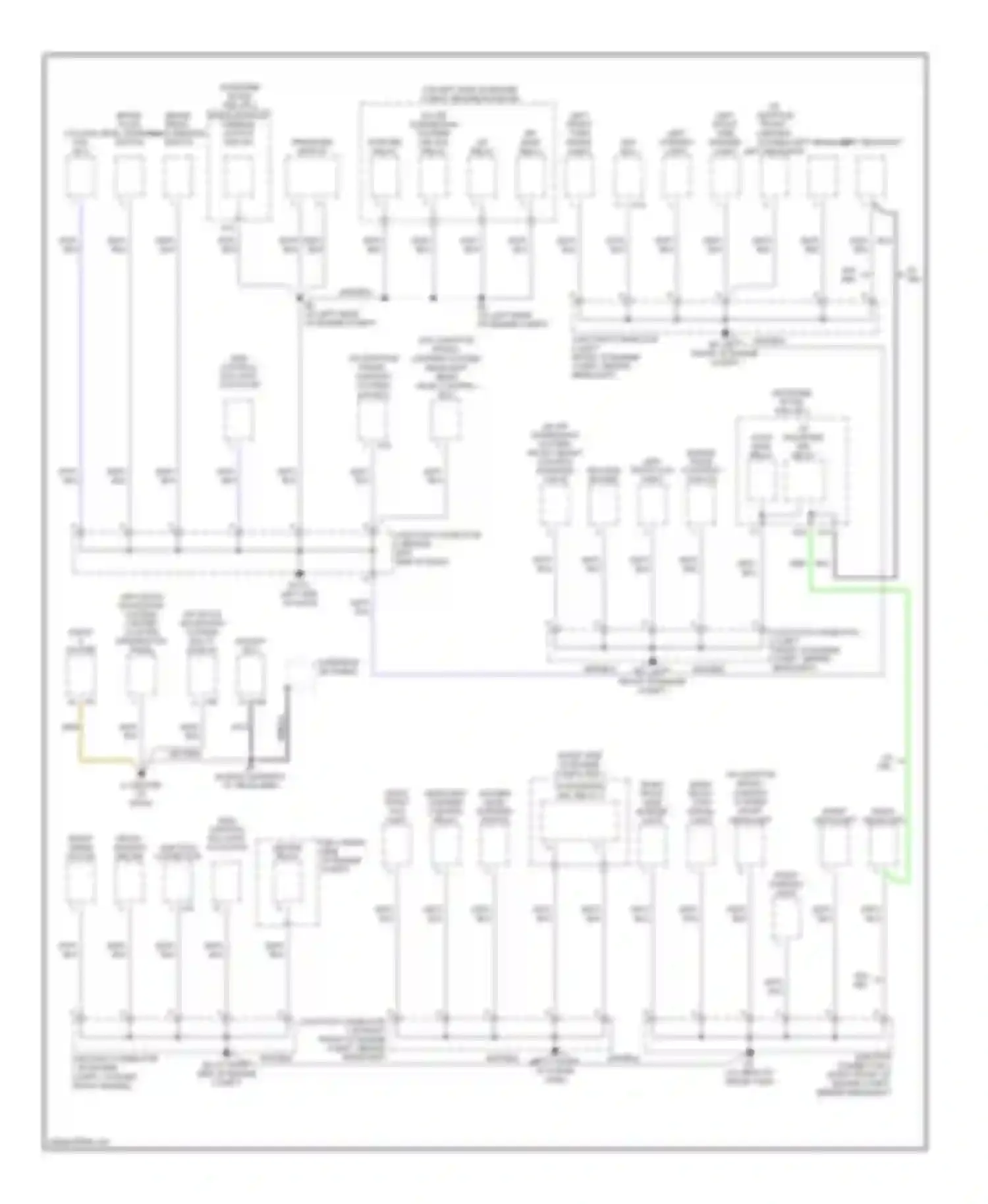 RX Lexus II (2003-2006): Ground distribution circuit (1 of 4)