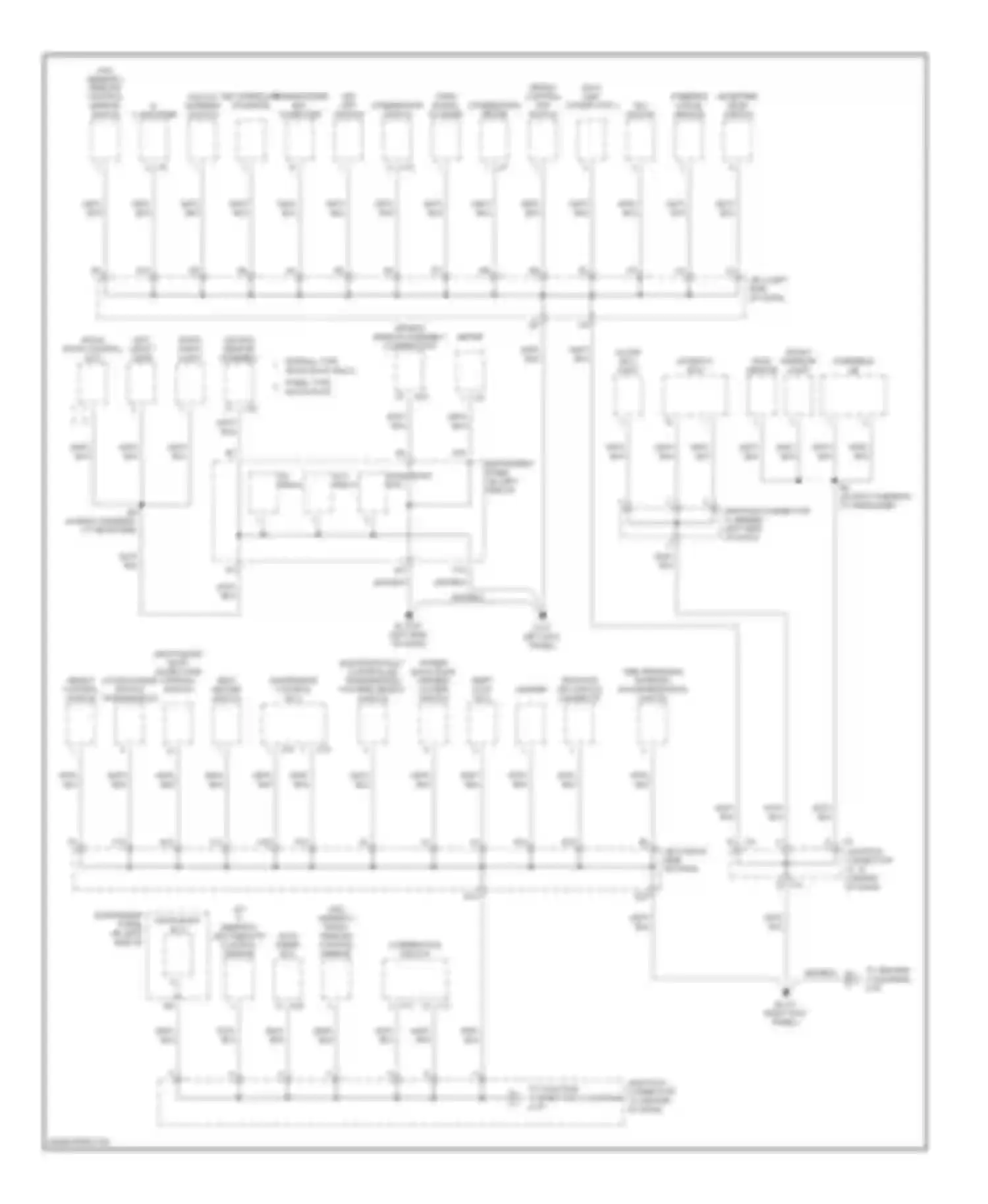 RX Lexus II (2003-2006): Ground distribution circuit (3 of 4)
