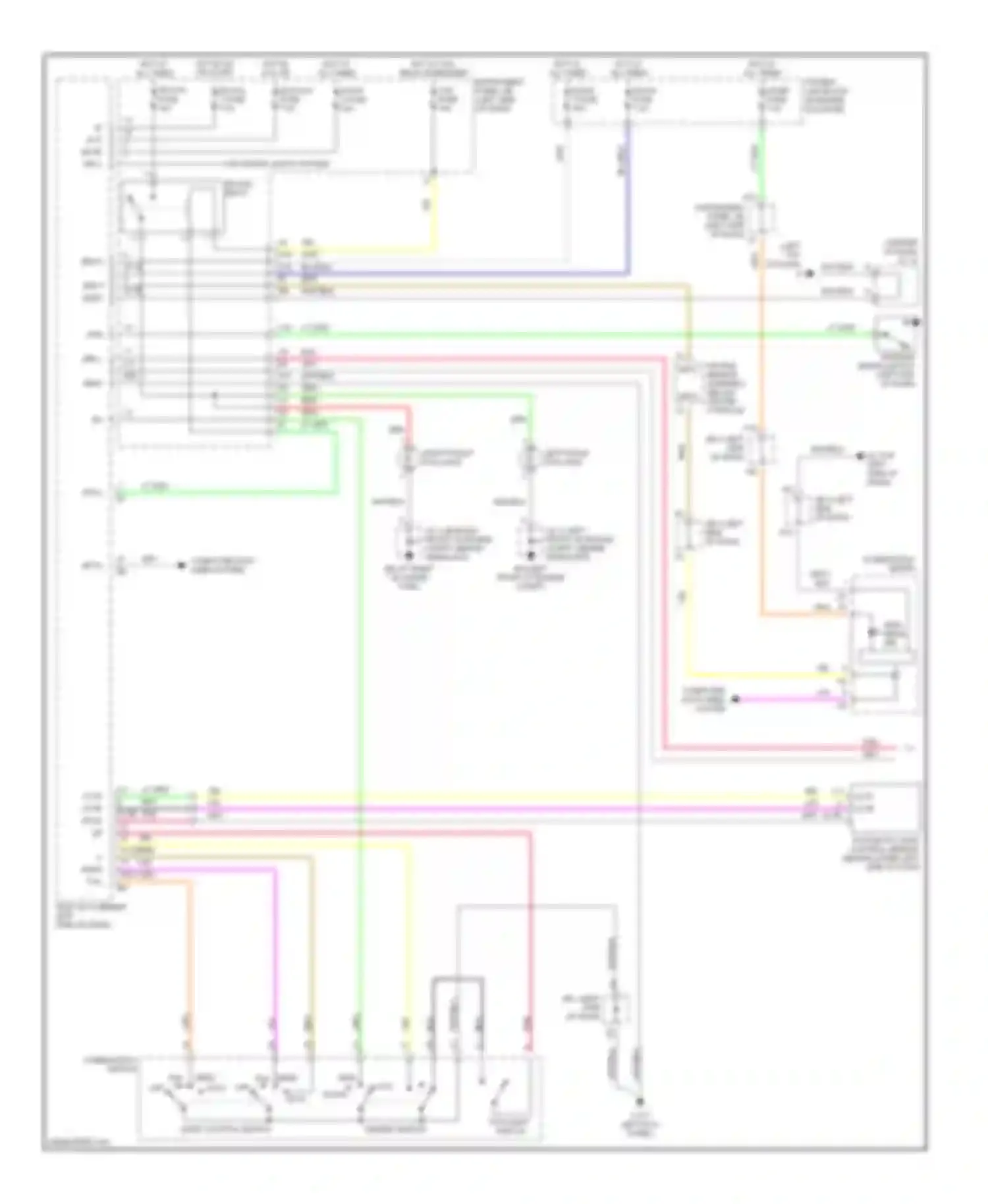RX Lexus II (2003-2006): Headlamps circuit (1 of 2)
