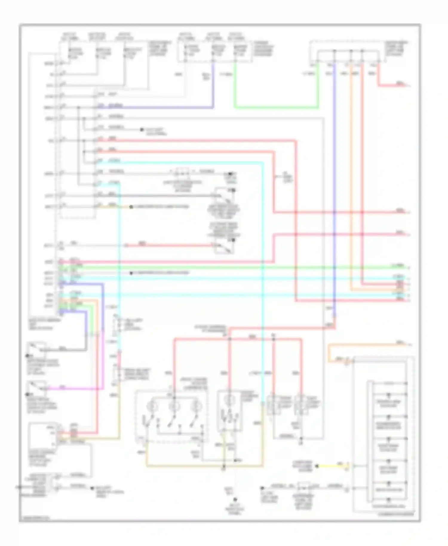 RX Lexus II (2003-2006): Courtesy lamps circuit (1 of 2)