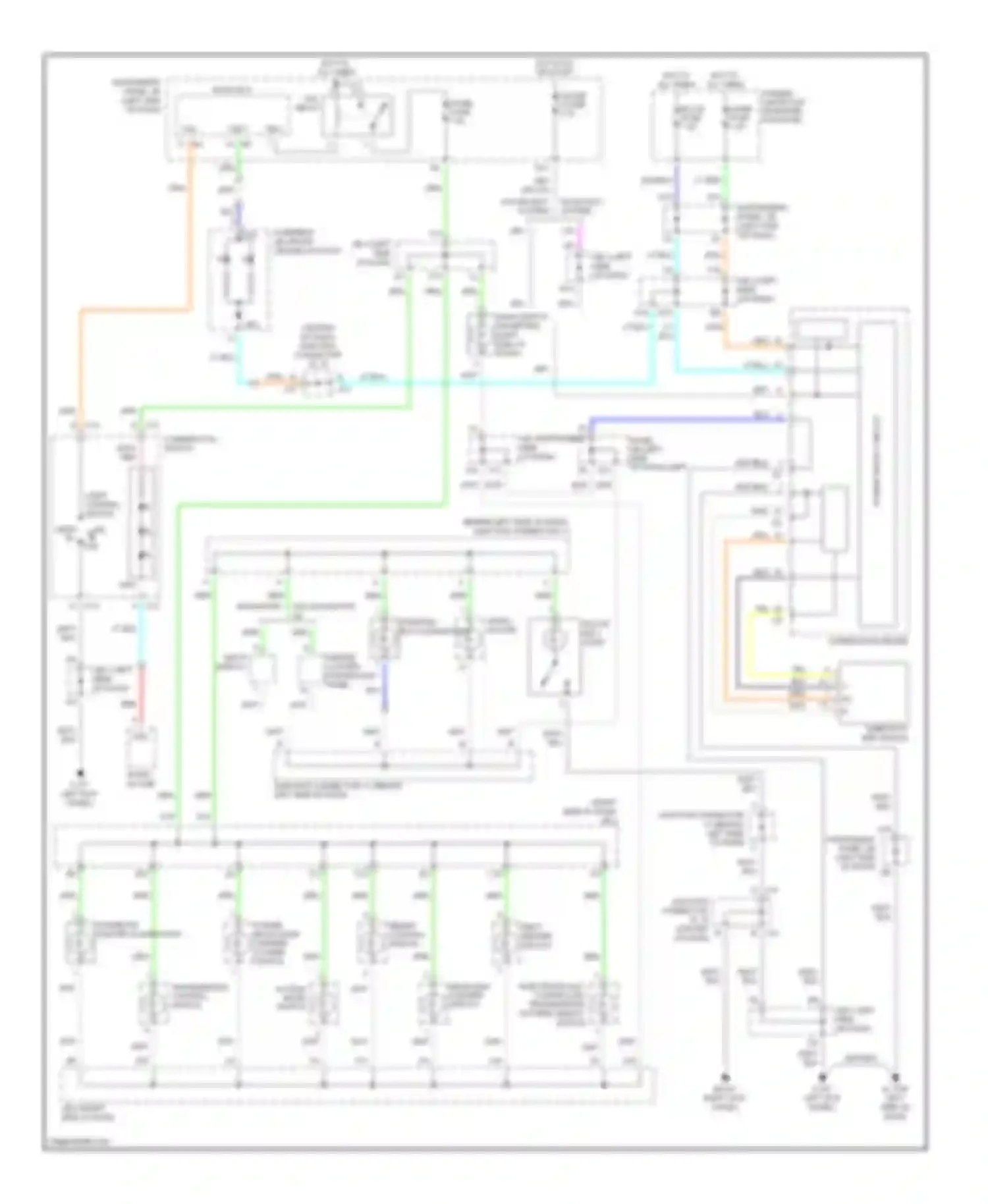 RX Lexus II (2003-2006): Instrument illumination circuit