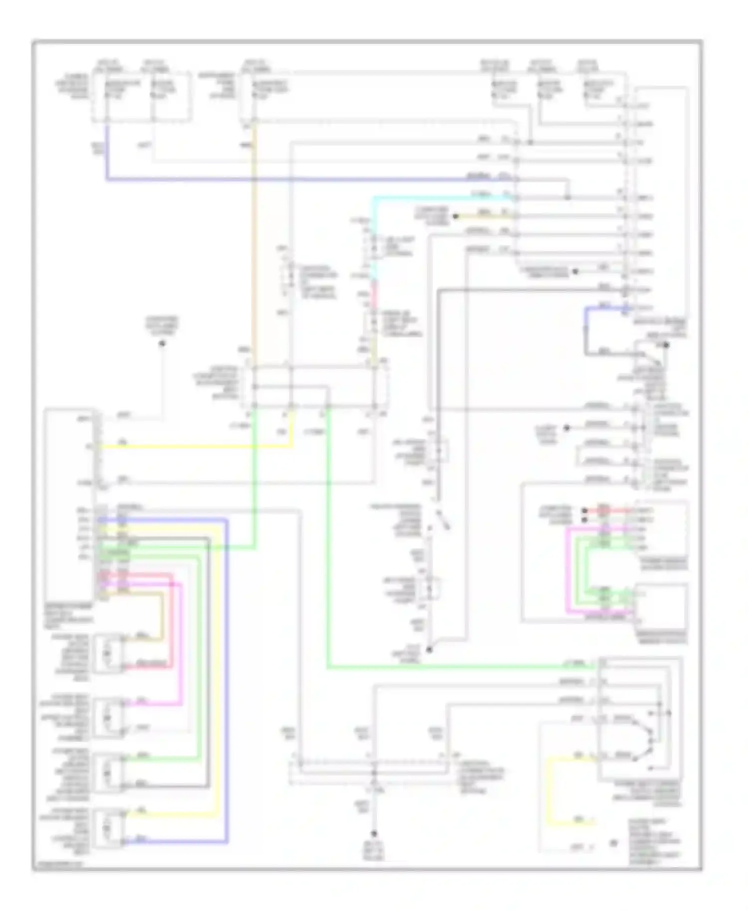 RX Lexus II (2003-2006): Driver"s memory seat circuit