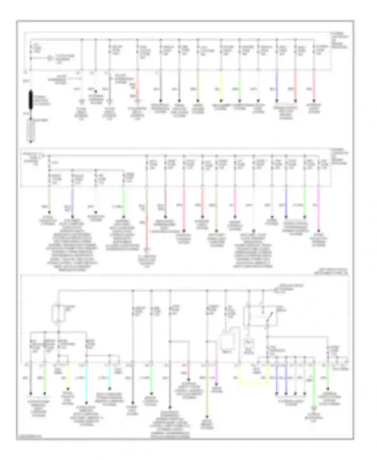 RX Lexus II (2003-2006): Power distribution circuit (1 of 3)