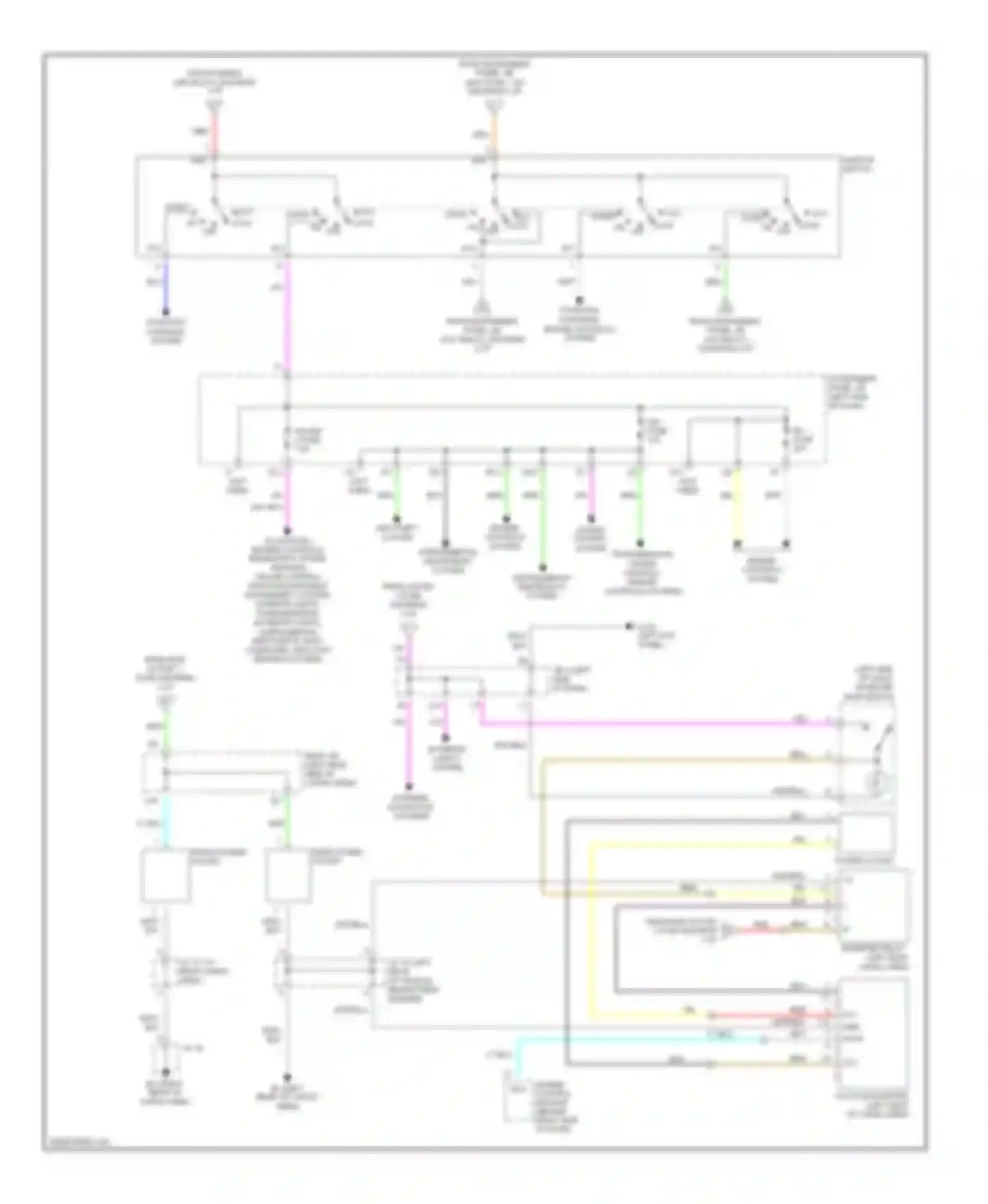 RX Lexus II (2003-2006): Power distribution circuit (3 of 3)