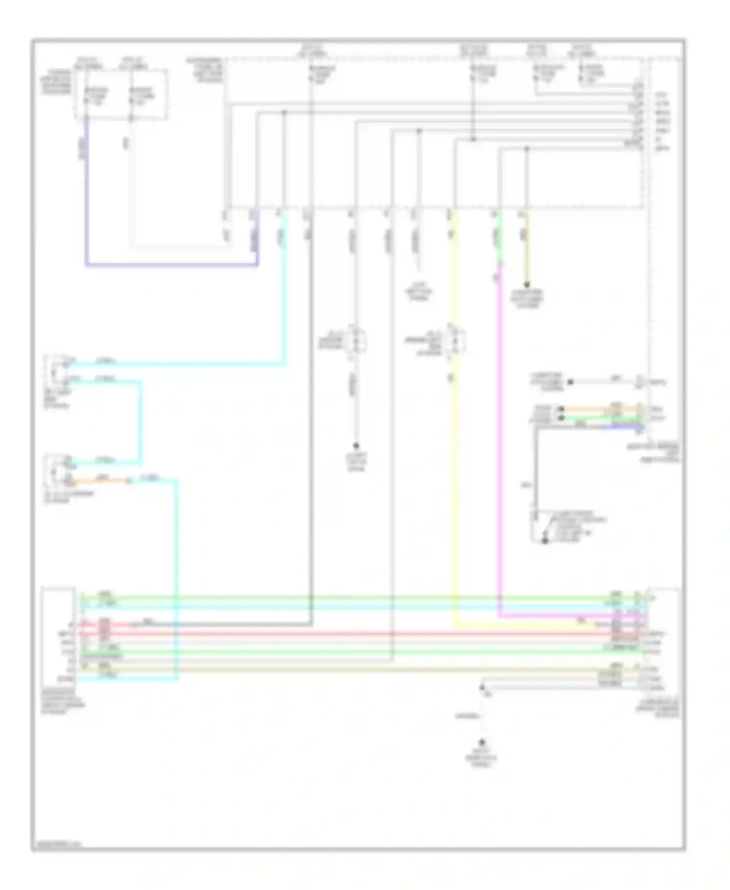 RX Lexus II (2003-2006): Power top/sunroof circuit, multi-panel type
