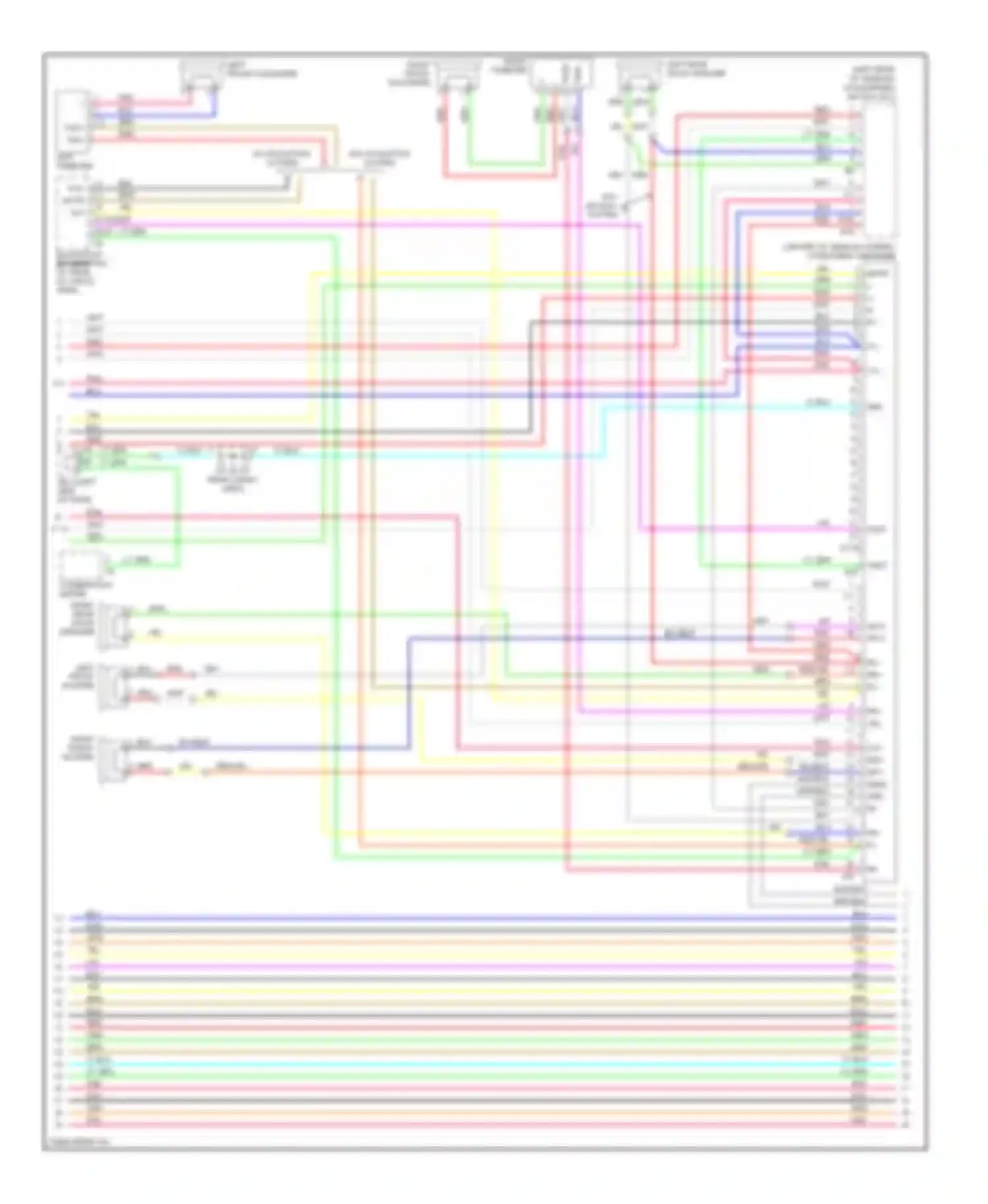 RX Lexus II (2003-2006): Radio circuit, without mark levinson (2 of 3)