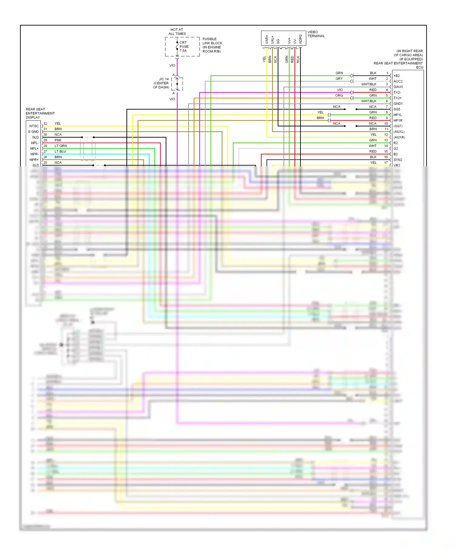 Lexus RX II (2003-2006) adpg wiring diagram  (1 of 2)