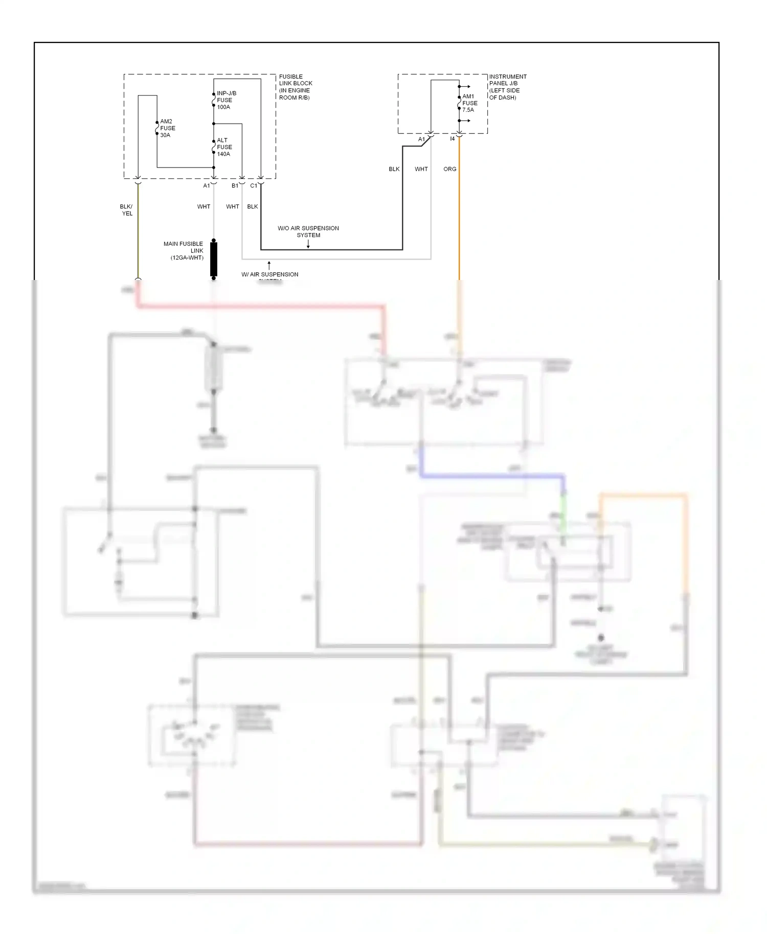 Wiring diagram battery ground for Lexus RX II (2003-2006) (2 of 2)