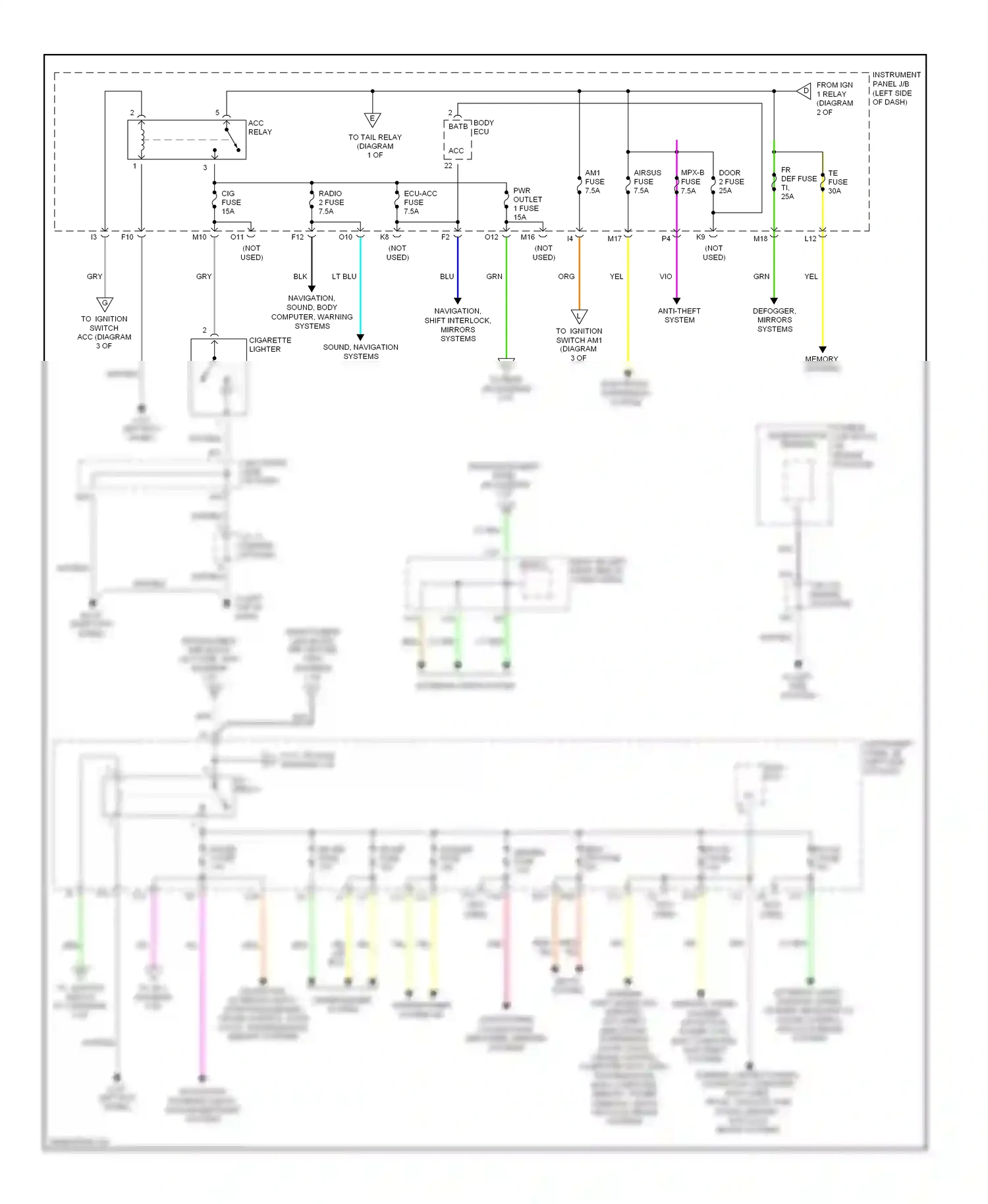 Wiring diagram blk for Lexus RX II (2003-2006) (49 of 78)
